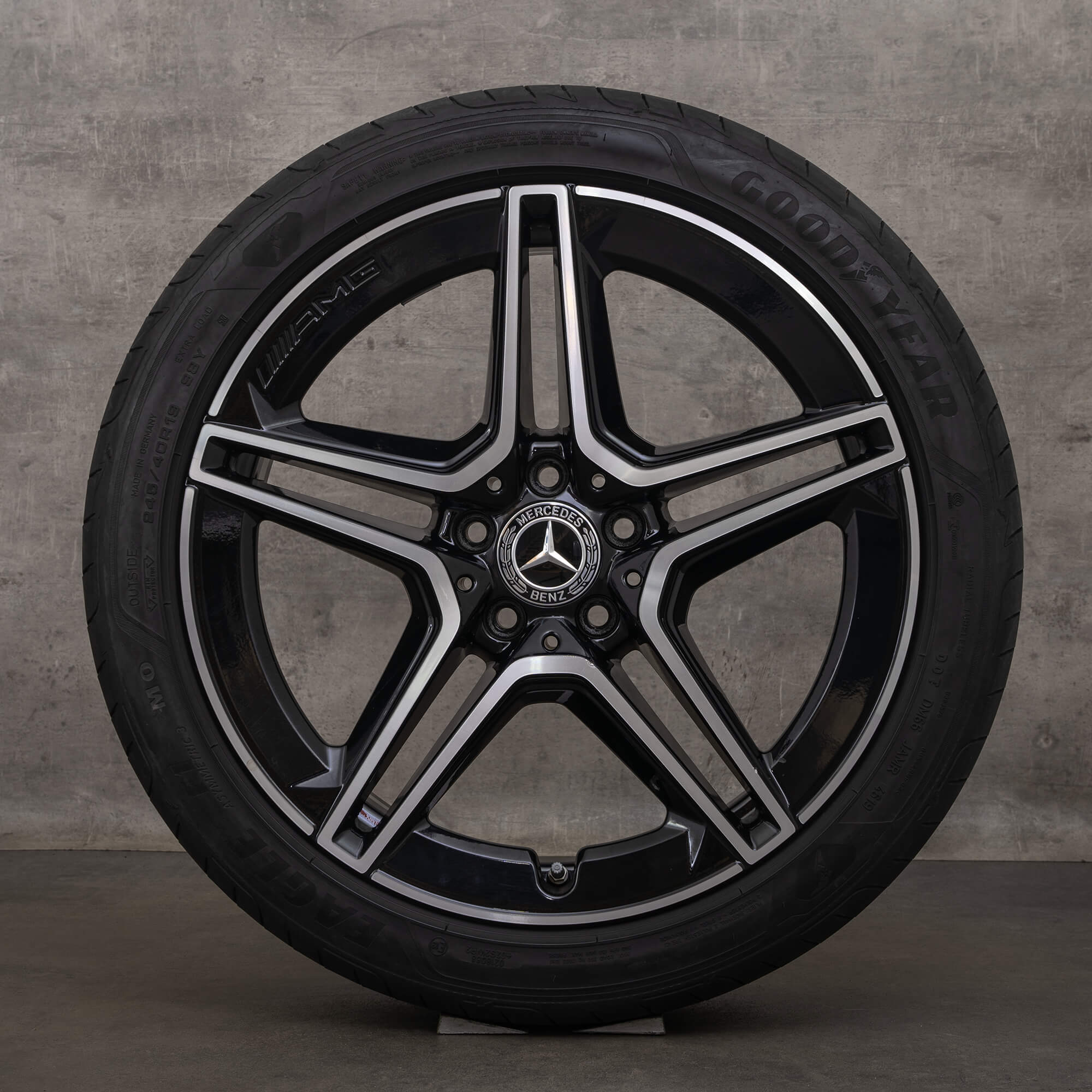 Jante originale Mercedes Benz AMG CLS 19 inch W257 C257 roți de vară A2574011500 A2574011600 negru lucios