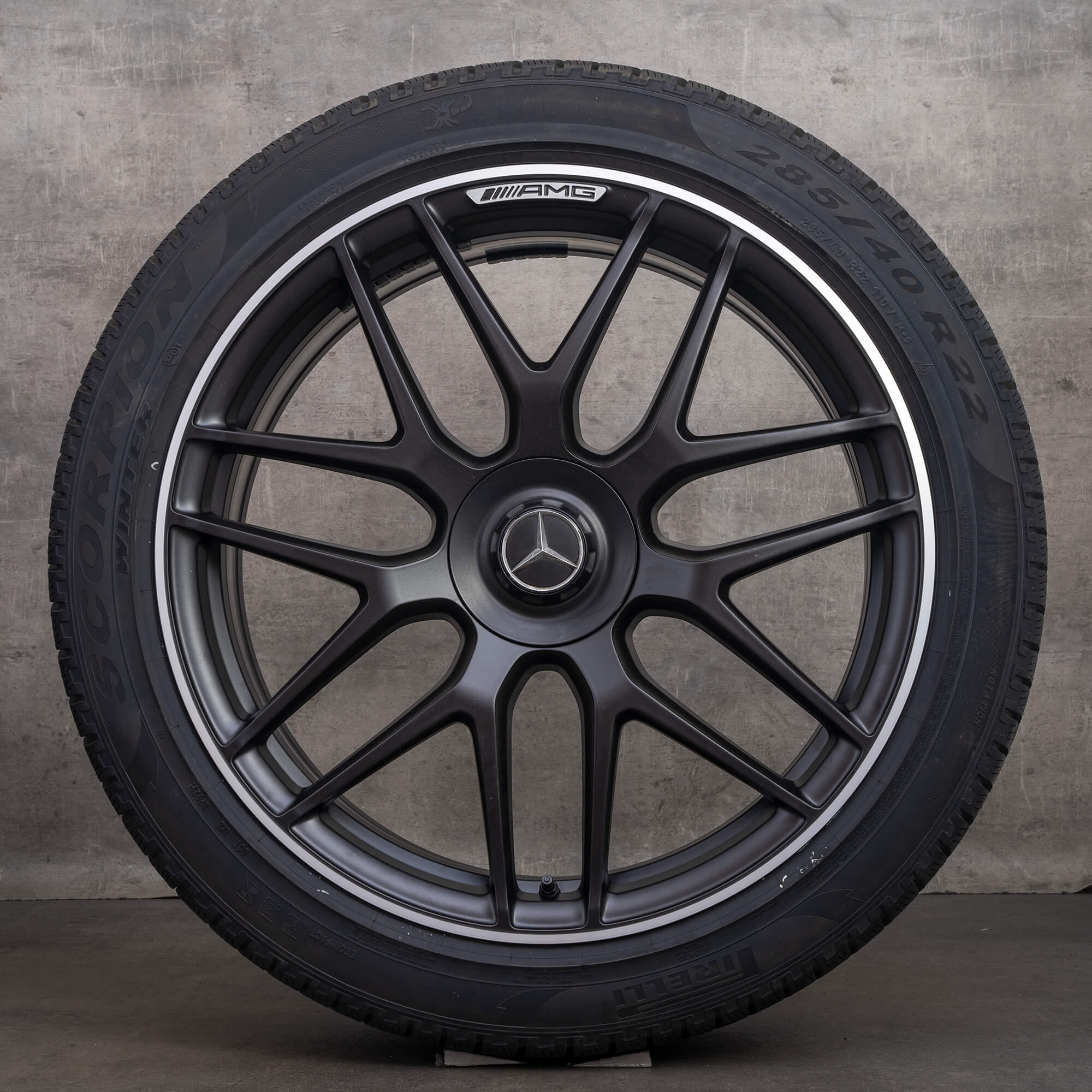 OEM AMG Mercedes GLE 53 63 S X167 C167 22 inch rims winter tires A1674015601 A1674015701 NEW