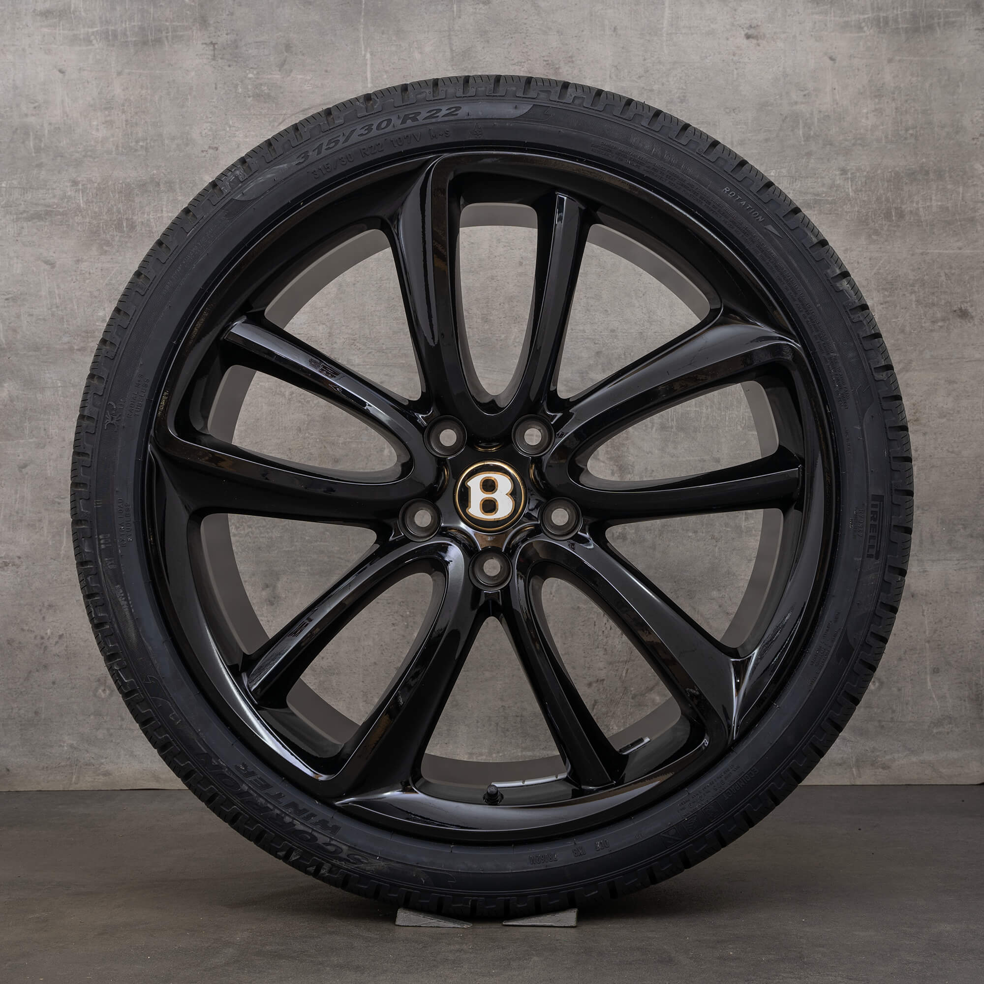 OEM Bentley Continental GT GTC Flying Spur 3S 22 inch rims winter tires