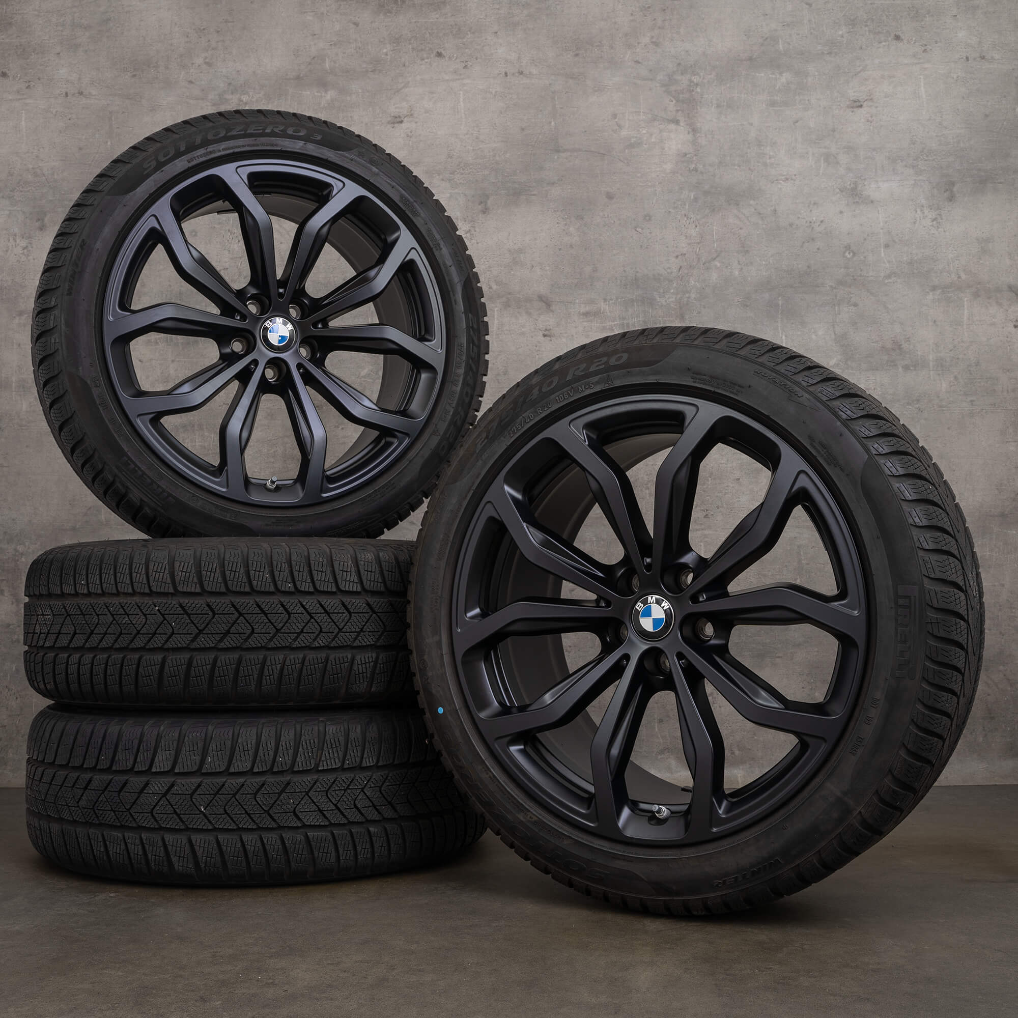 OEM BMW X3 G01 X4 G02 20 inch rims winter tires 695 6881208 6881209