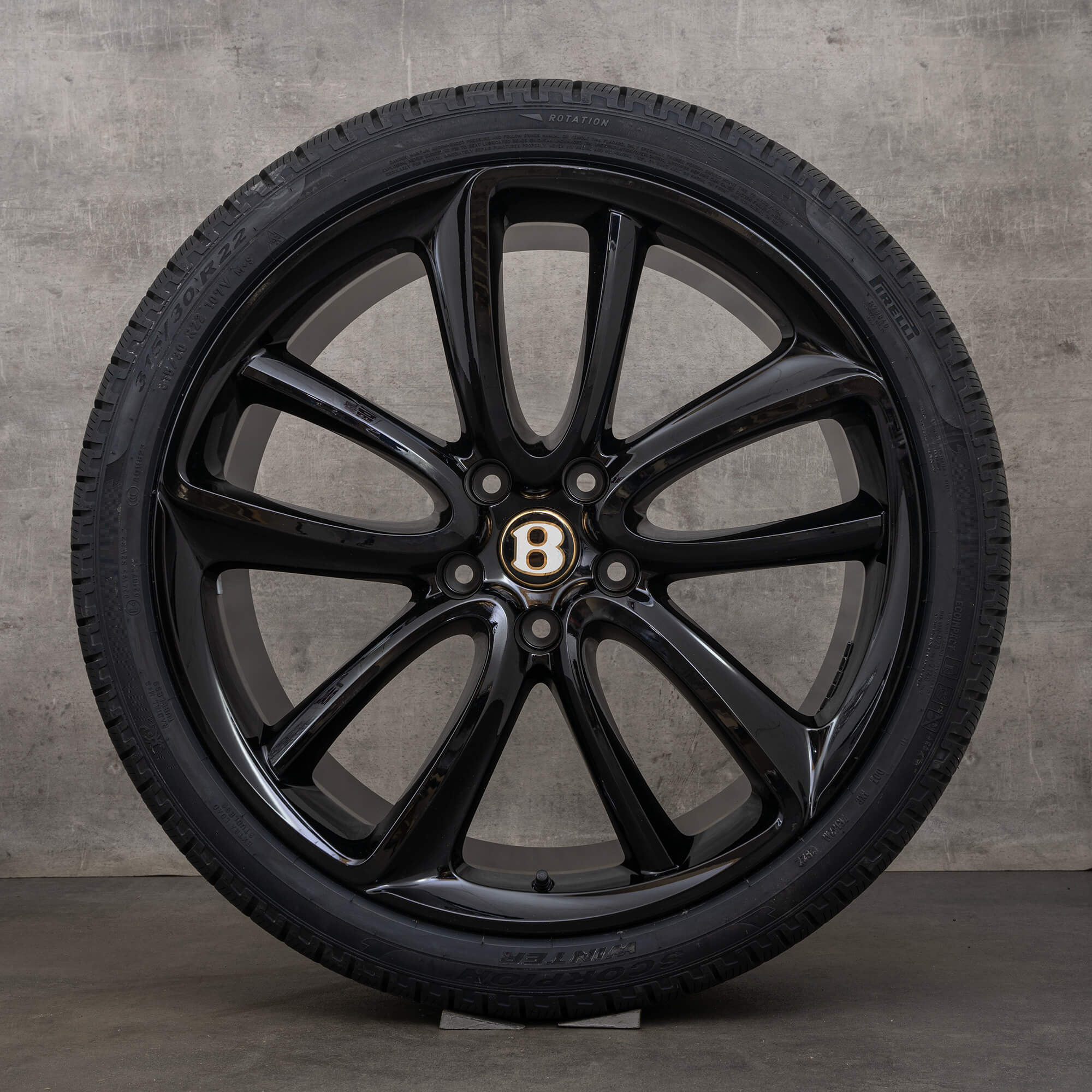 Jante originale Bentley Continental GT GTC Flying Spur 3S 22 inch anvelope de