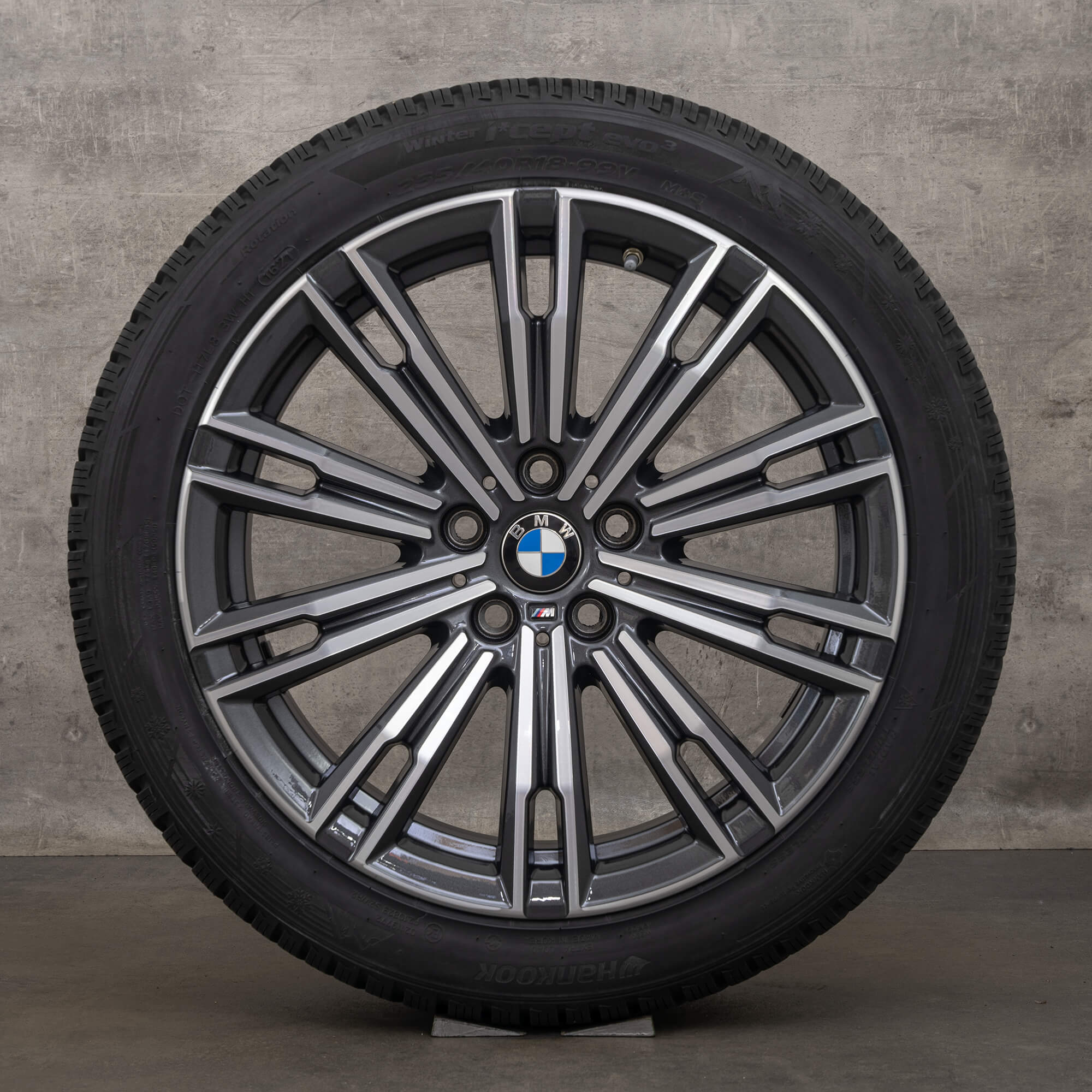 Original BMW Seria 2 G42 3 G20 G21 4 G22 Jante de iarna 18 inch 790 M anvelope 8089890 8089891