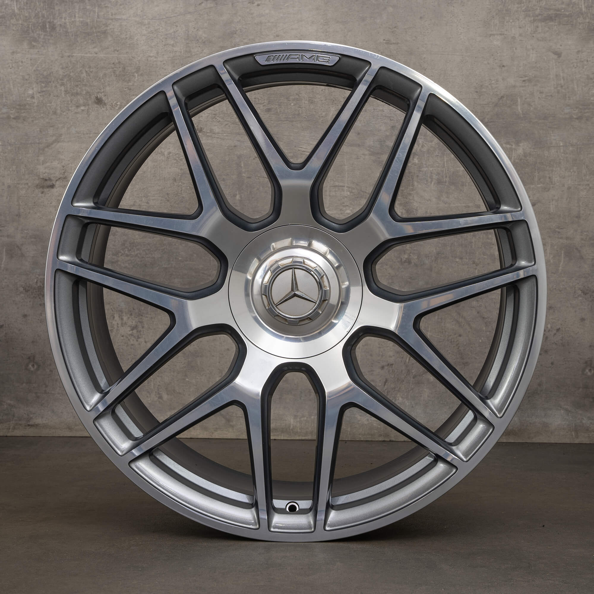 Originele Mercedes Benz G-Klasse AMG velgen 22 inch G63 W463A A4634012000 Himalaya grijs hoogglans