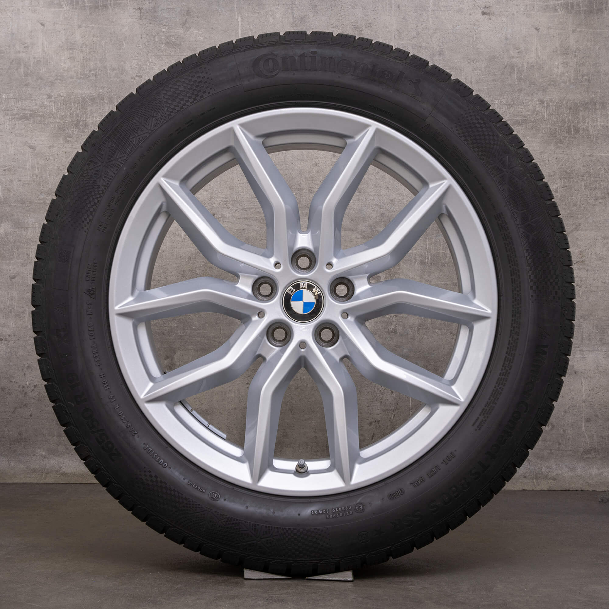 Jantes de inverno originais BMW X5 X6 19 polegadas G05 G06 jantes estilo 734 6880685 prata