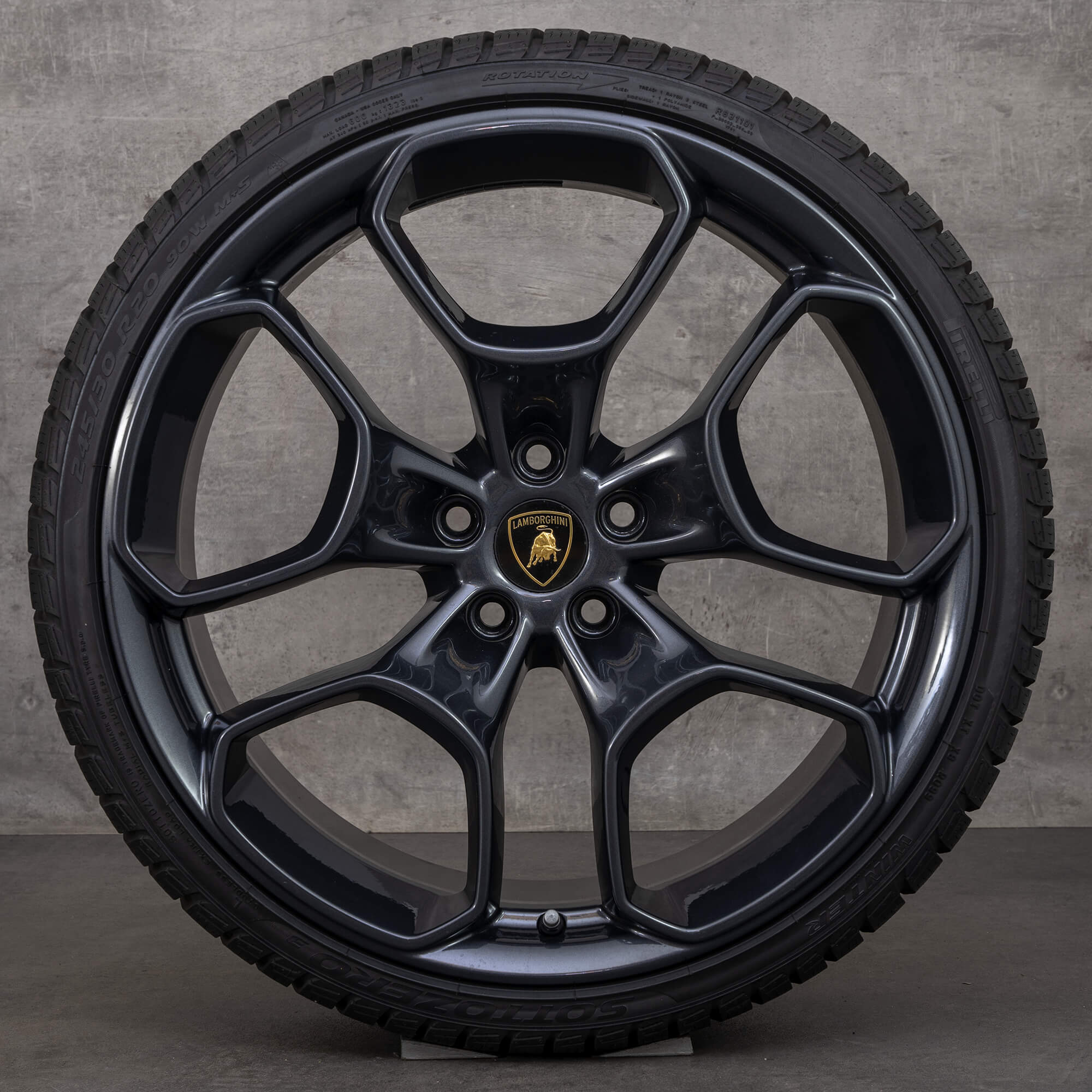 Lamborghini 20 inch Huracan rims Giano alloy winter tires wheels