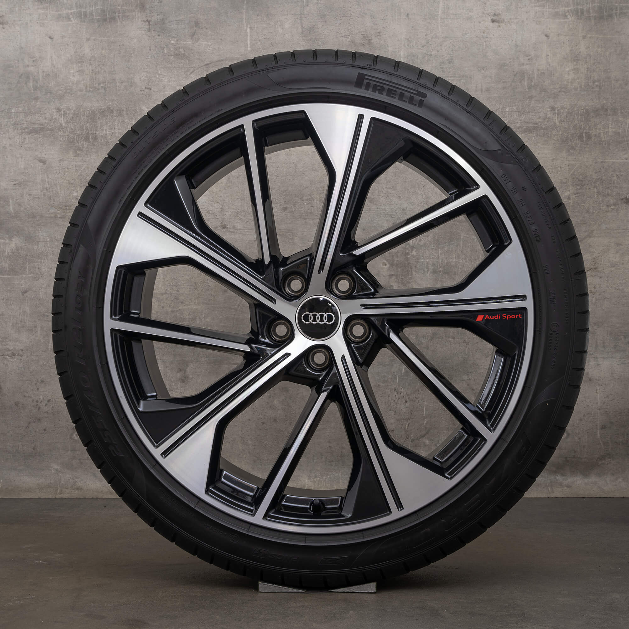 OEM Audi Q5 SQ5 FY 21 inch summer tires rims 80A601025BQ wheels black