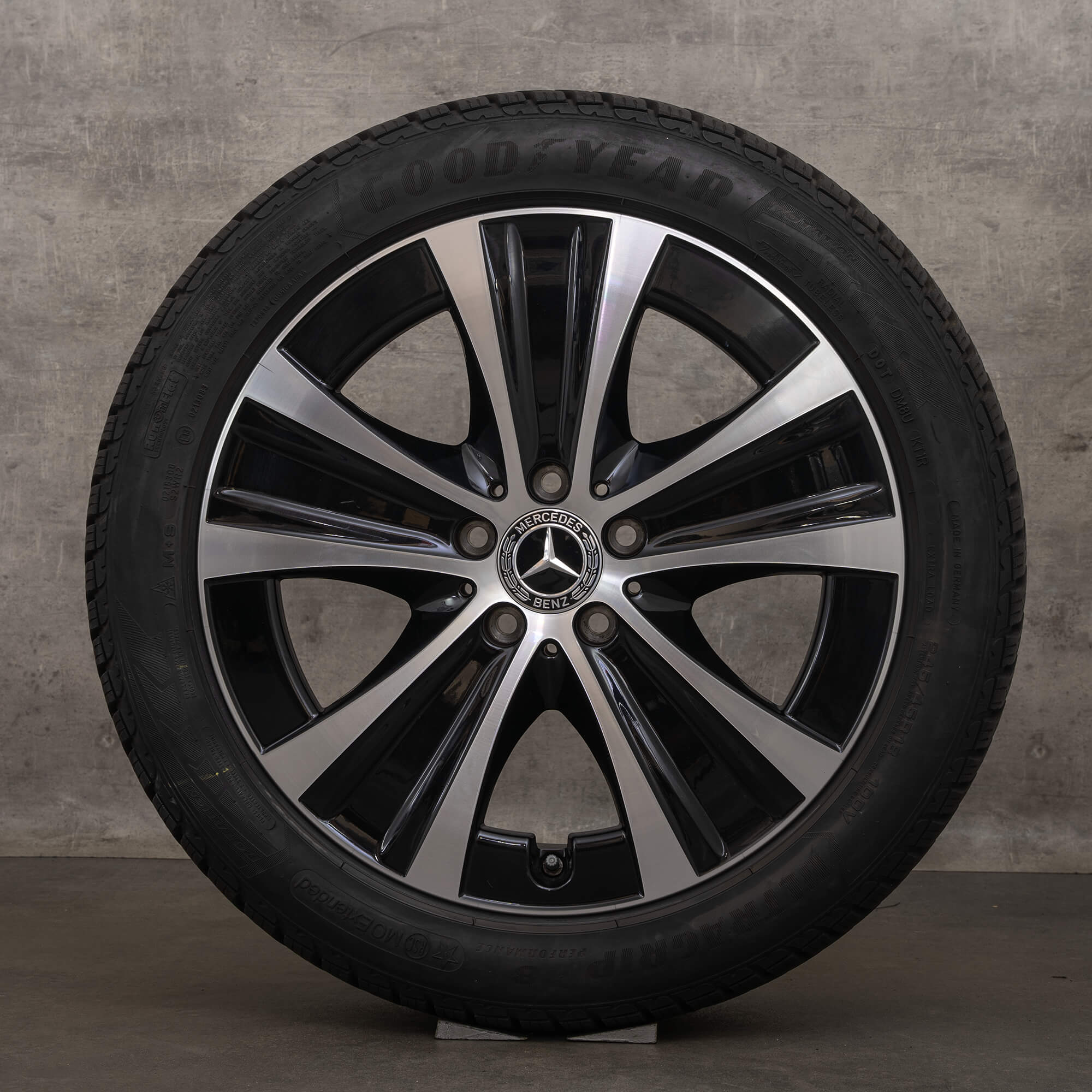 Originele Mercedes Benz E-Klasse winterwielen 18 inch W213 S213 C238 A238 velgen A2134013700 zwart hoogglans