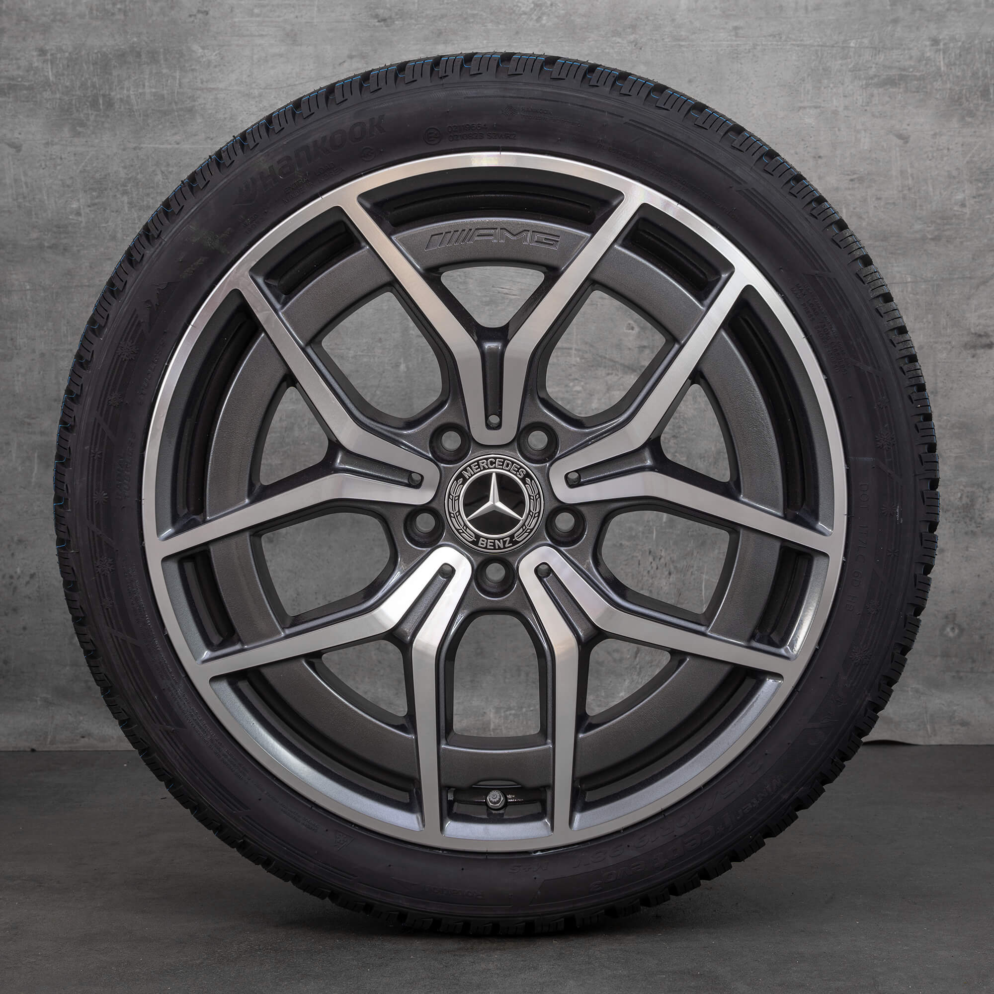 Jante originale Mercedes Benz Clasa E AMG de iarna 19 inch W213 S213 C238 A238 jante A2134016500 gri himalaya lucios NOU