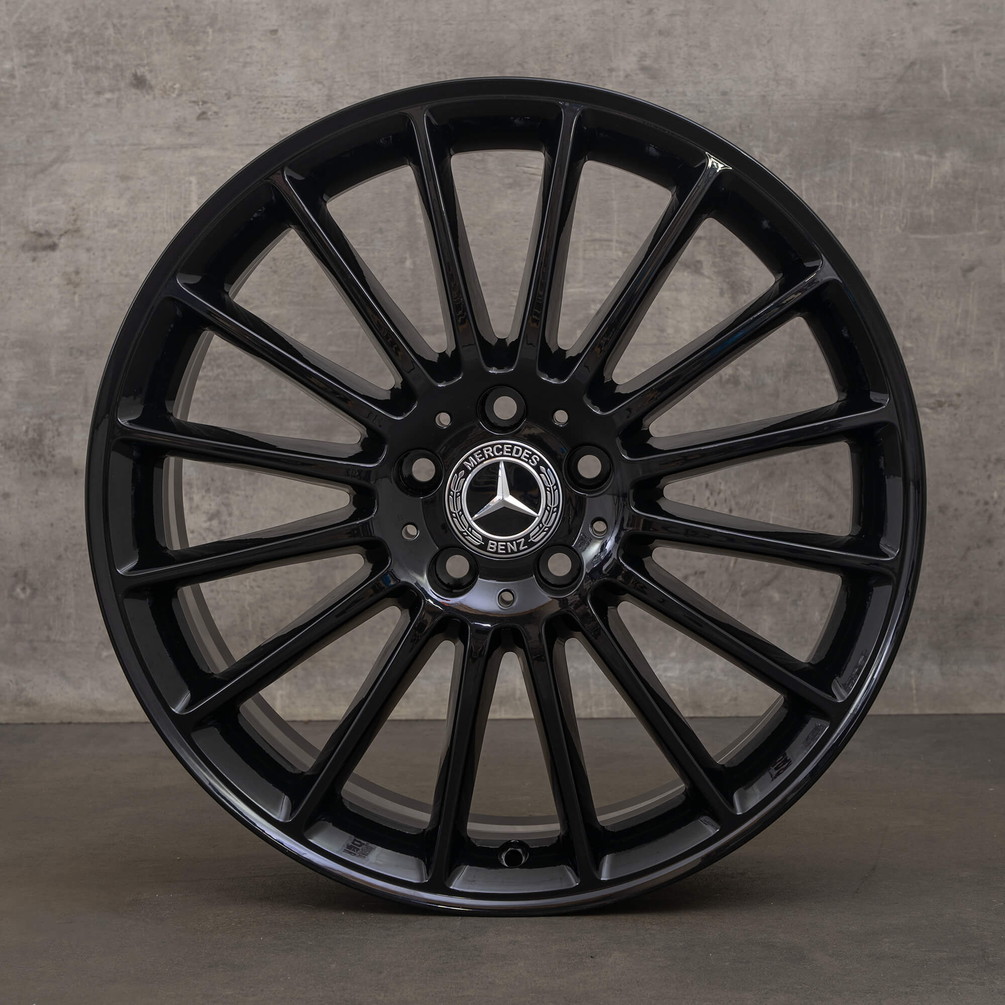 Jantes originais Mercedes Benz V-Class Vito Viano W447 19 polegadas A4474012700 preto brilho