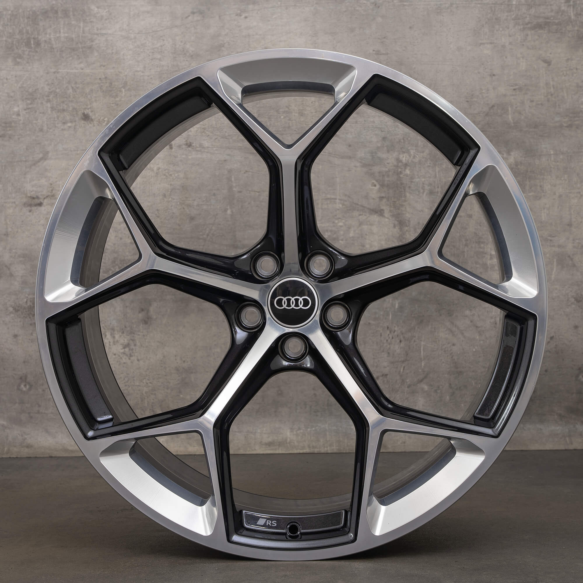 OEM Audi RS6 RS7 4K C8 22 inch rims 4K0601025BM honeycomb design black NEW