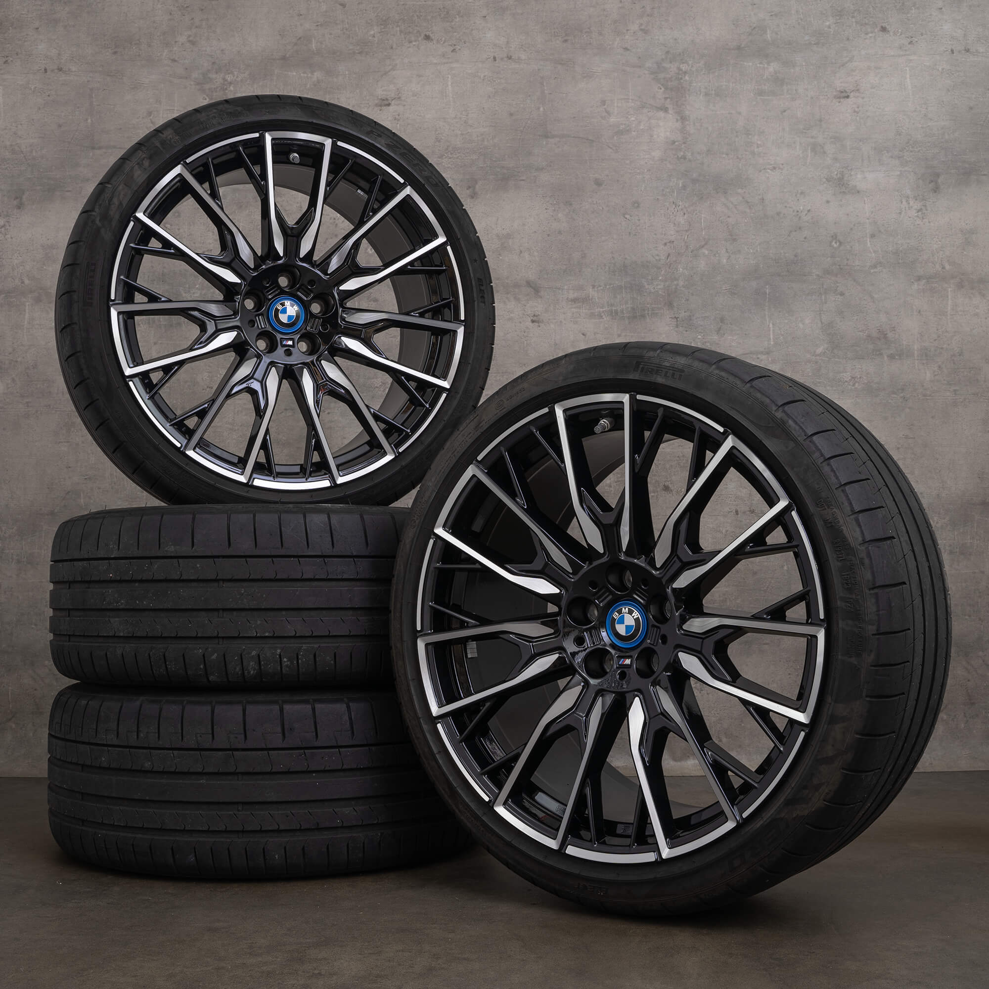 Originale BMW i4 felger 20 tommer G26 sommerhjul 868 M 5A130F0 5A130F3 jet black