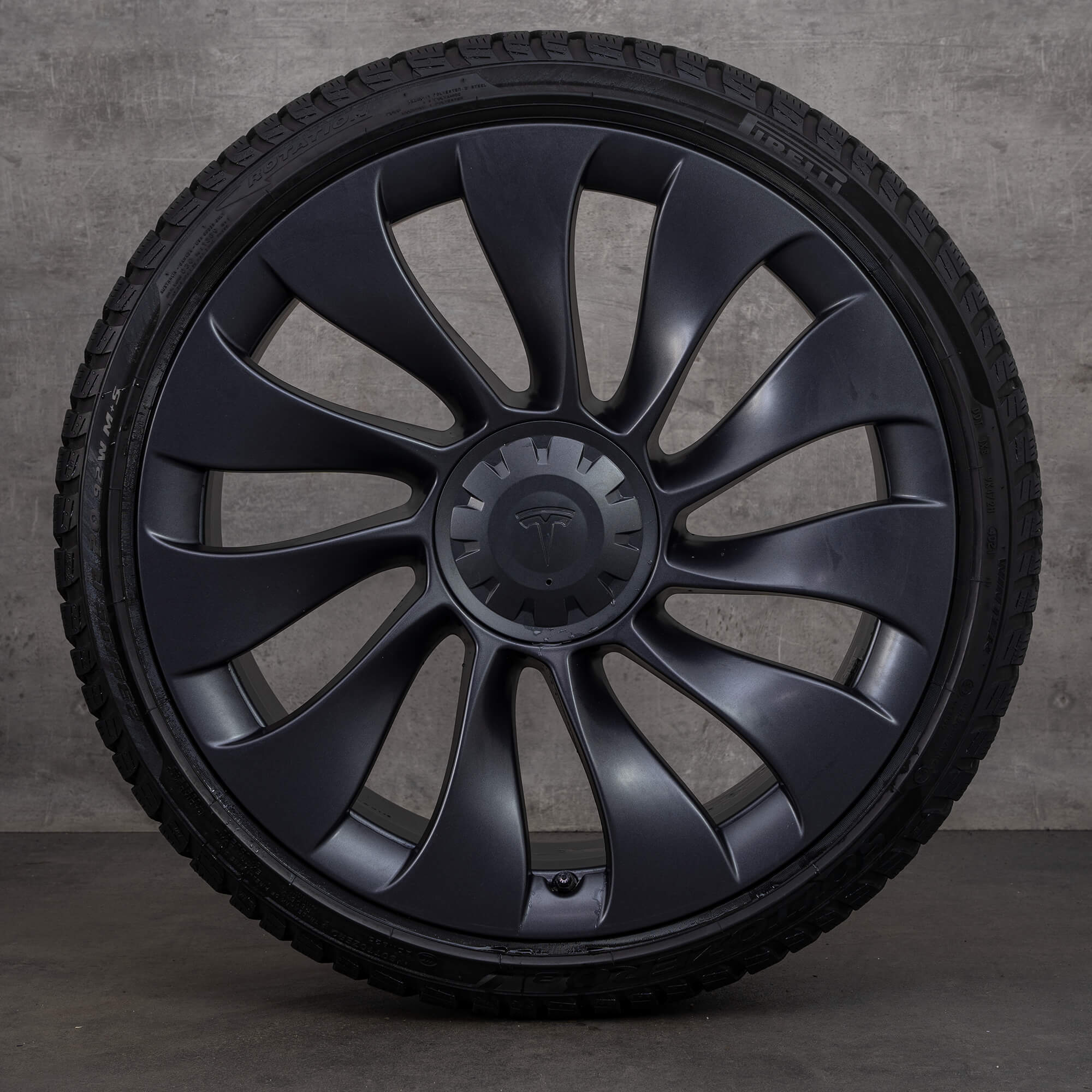 OEM Tesla winter wheels 20 inch Model 3 rims tires Überturbine 1044267-00-A gray