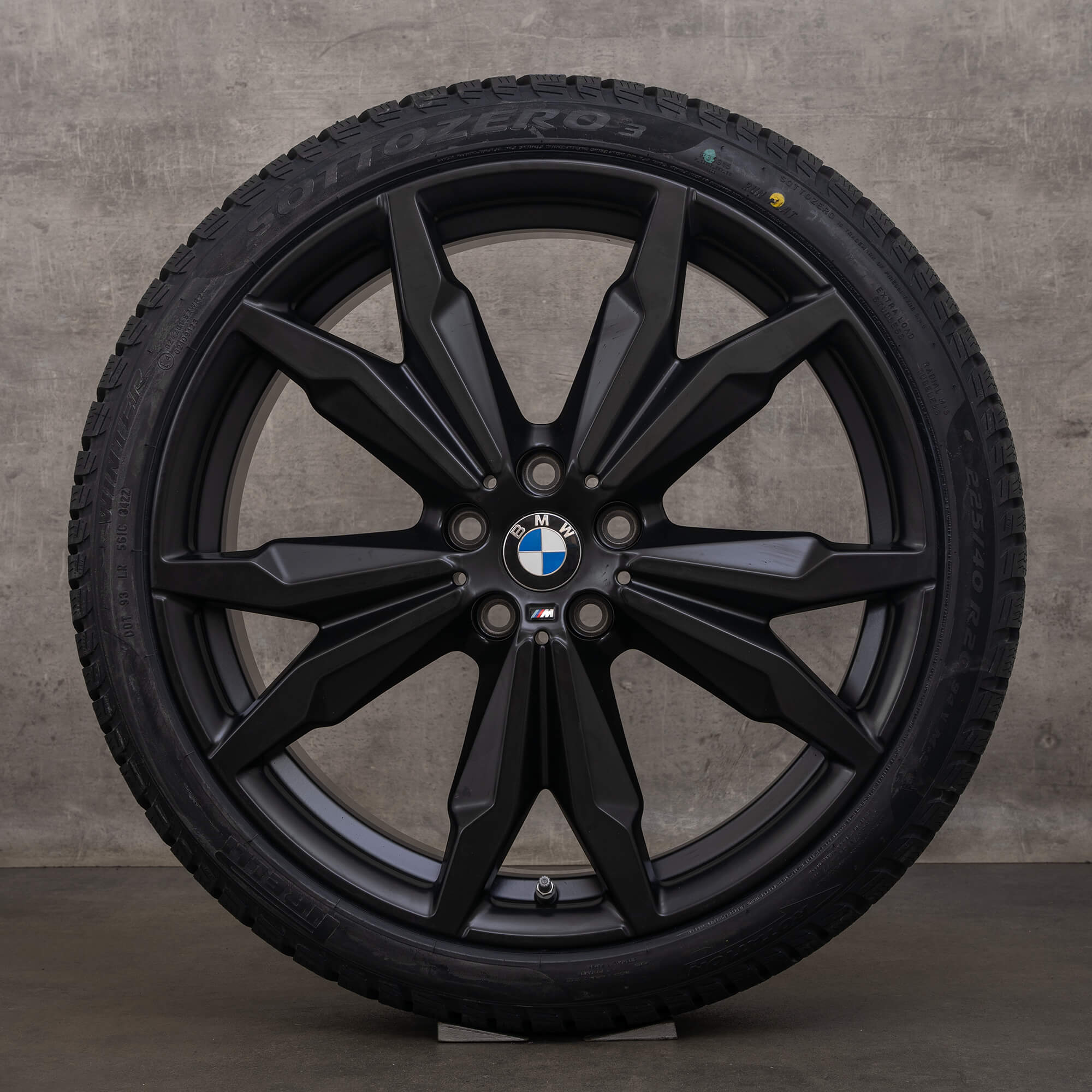 Original BMW X1 X2 Felgen 20 Zoll F48 F39 Winterräder 8008659 717 M schwarz matt Winterreifen