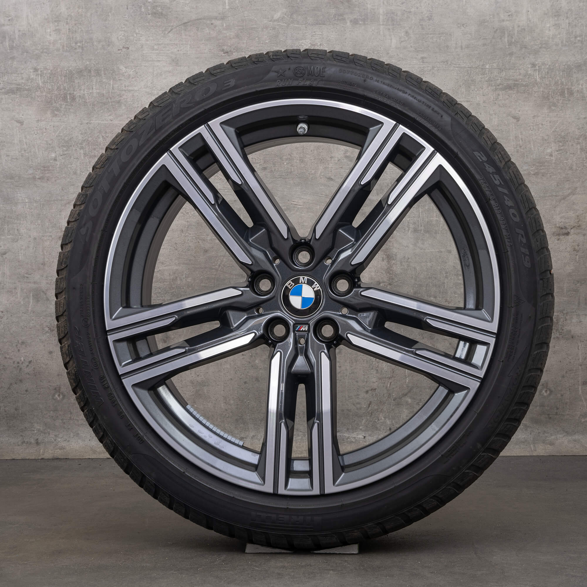 BMW 8 Series G14 G15 G16 OEM winter wheels tires 19 inch styling 727 M