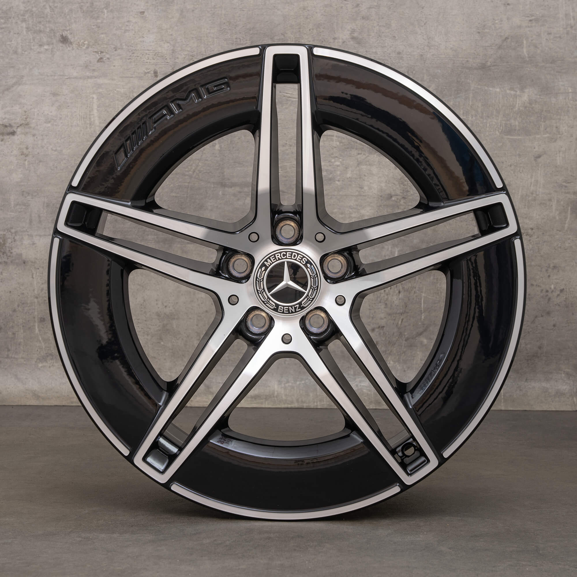 Jante originale AMG Mercedes W214 S214 19 inch A2144010300 negre NOU