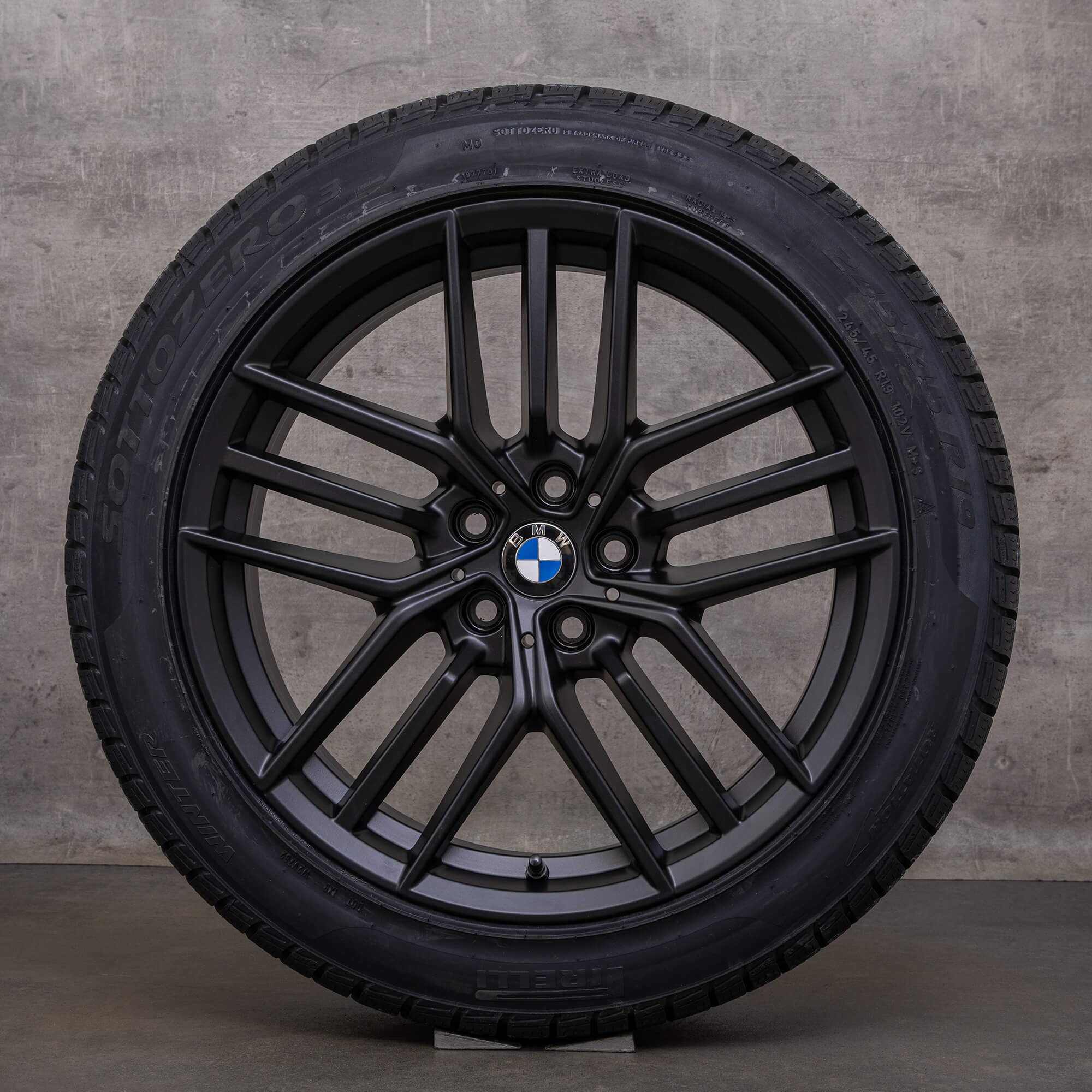 OEM BMW 5 series i5 winter wheels 19 inch G60 G61 rims styling 933 5A324D6 black matt NEW