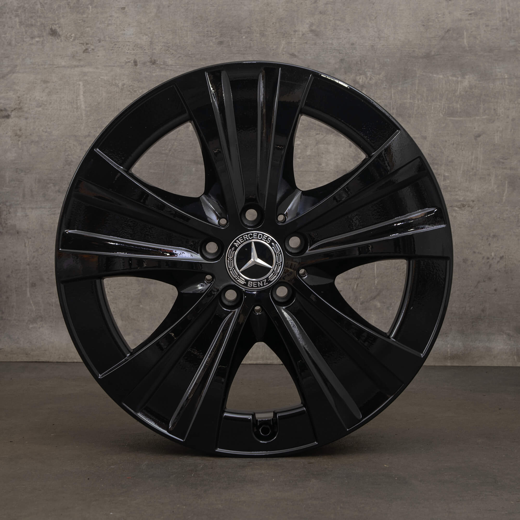 OEM Mercedes Benz E-Class rims 18 inch W213 S213 C238 A238 A2134013700 black high gloss