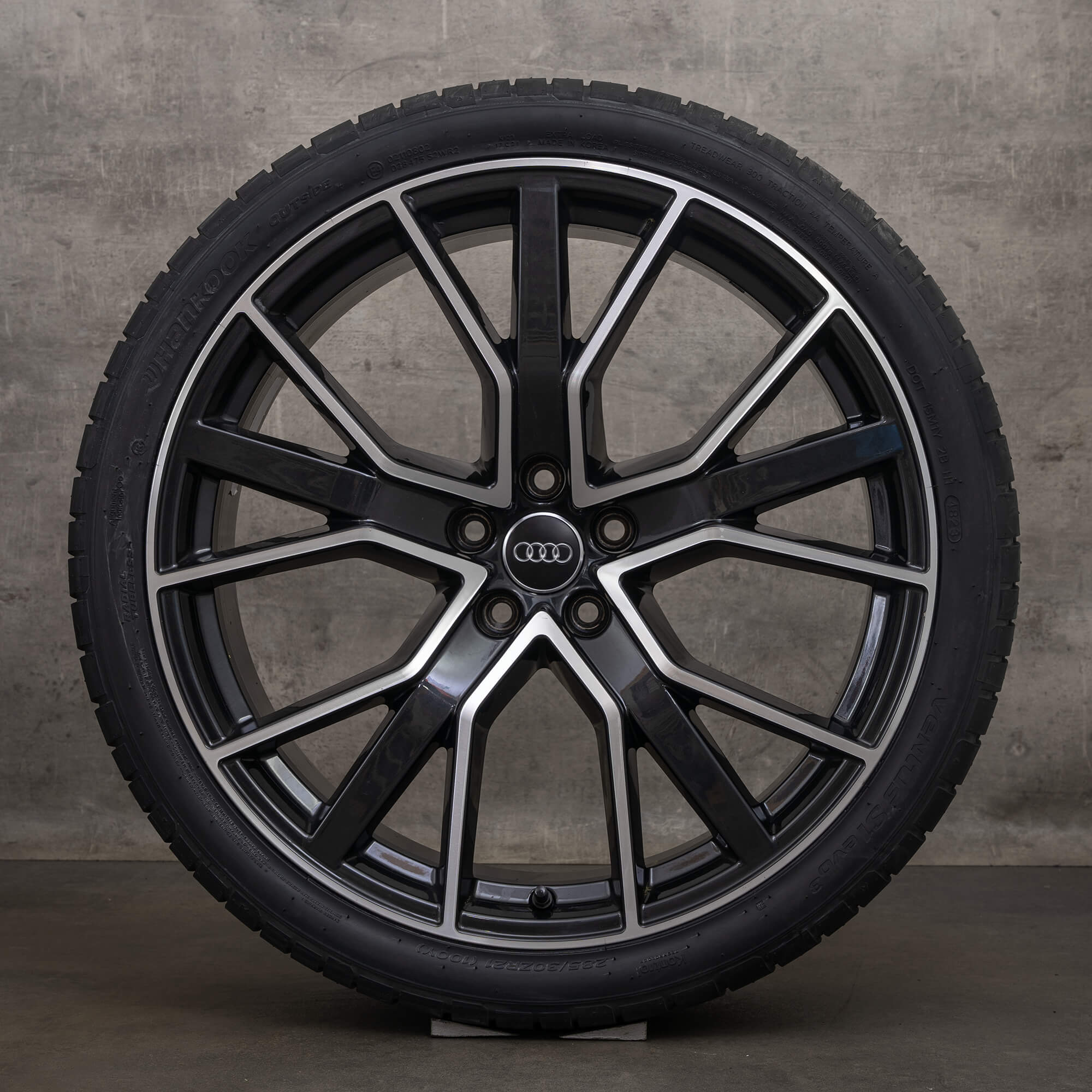 OEM Audi RS6 rims 21 inch 4G C7 summer tires 4G0601025CL Performance anthracite high-sheen