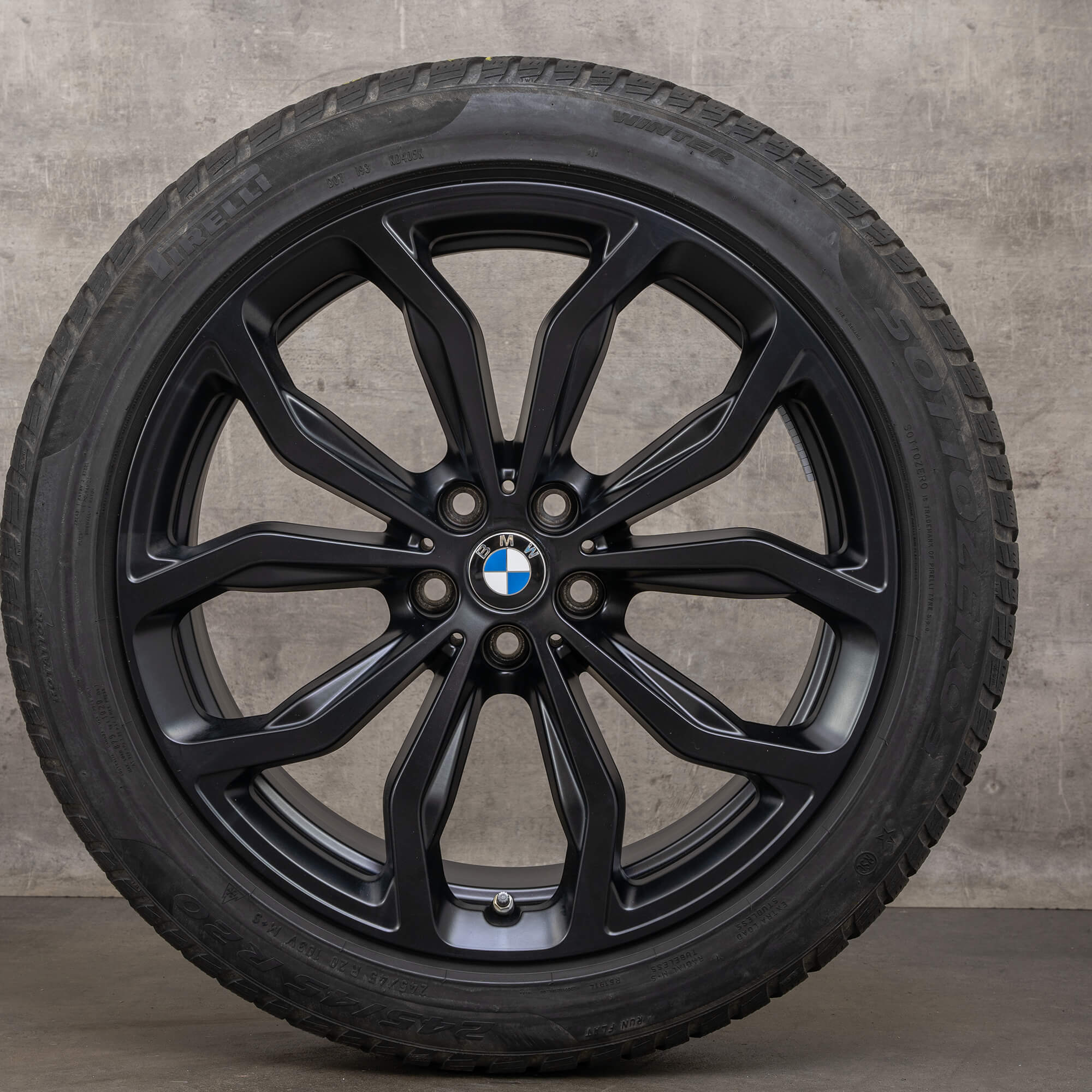 Original BMW X3 X4 Winter wheels 20 inches G01 G02 Styling jantes 695 6881208 6881209 black matt