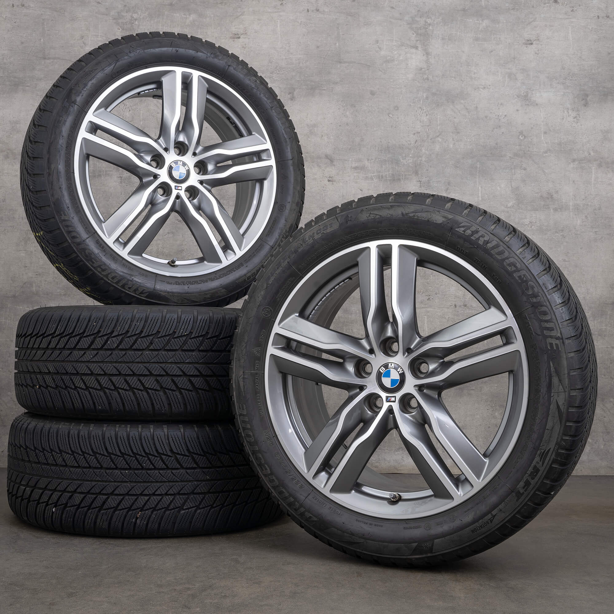 BMW X1 F48 X2 F39 zimni alu kola 18 palcové ráfky pneumatiky 7850456 570 M