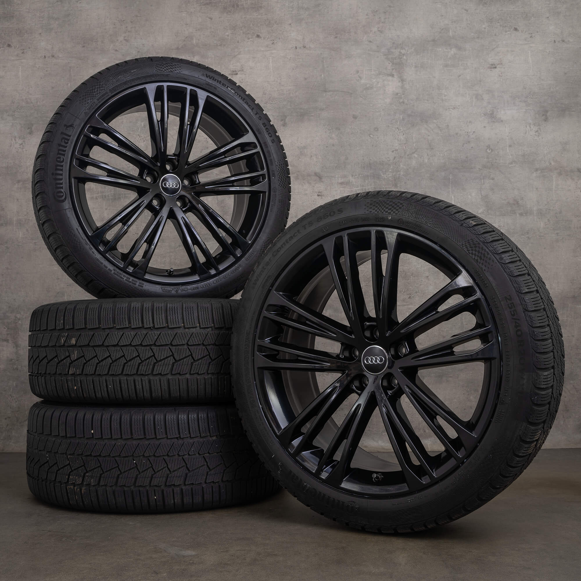OEM Audi A7 S7 4K C8 20 inch winter tires rims 4K8601025F black