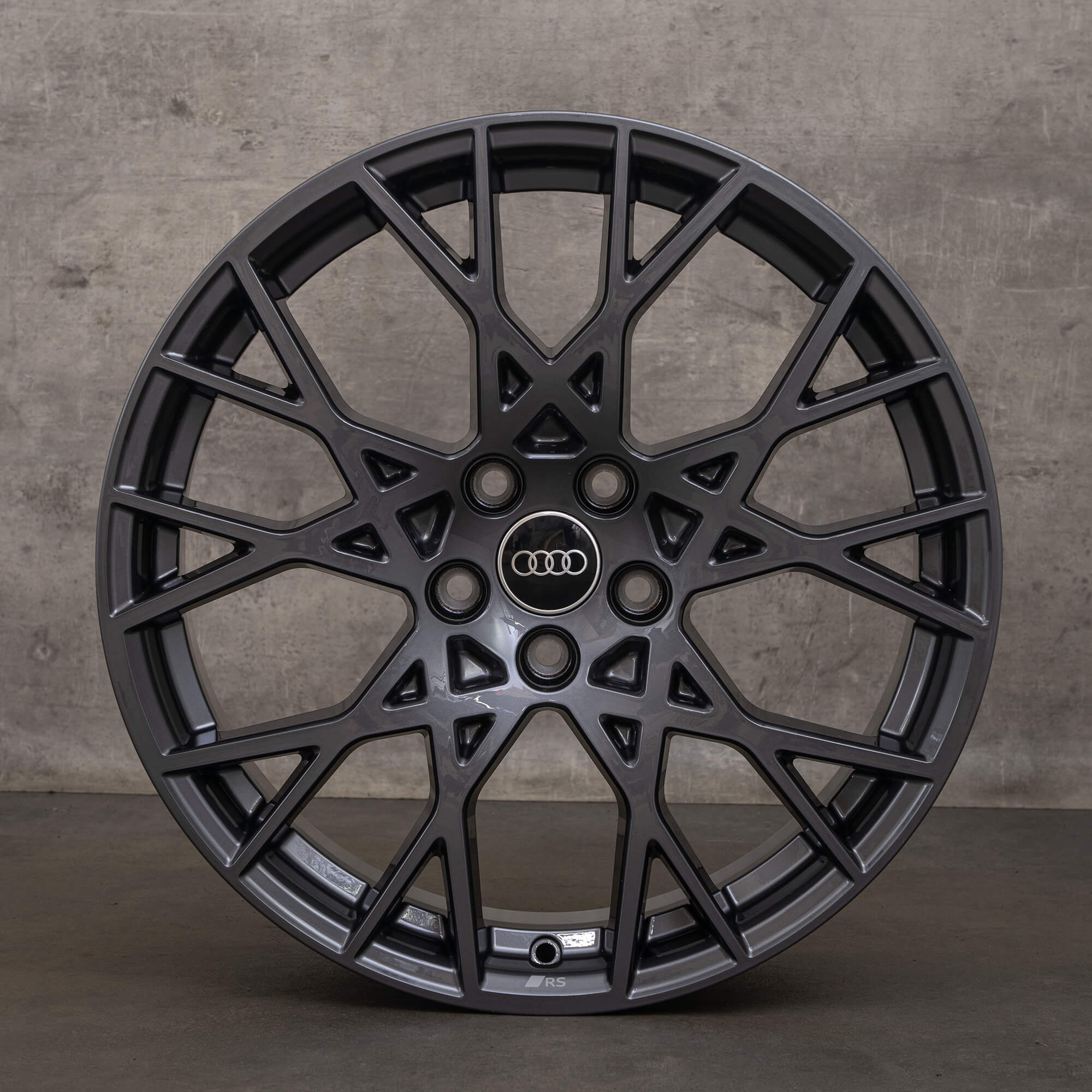 OEM Audi RS3 rims 19 inch 8Y 8Y0601025DA 8Y0601025CS grey high gloss NEW