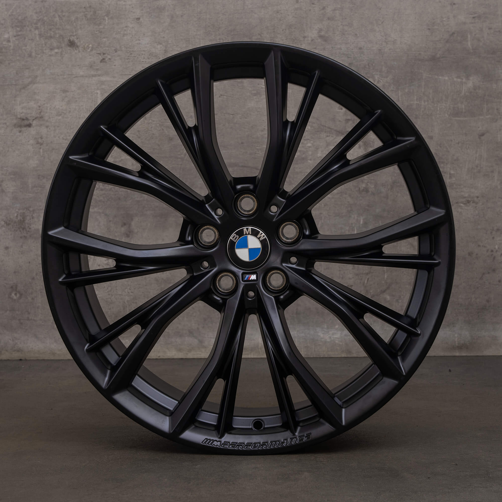 Jantes d'origine BMW Série 5 19 pouces G30 G31 6885455 jantes en aluminium style 786 M noir mat NEUF