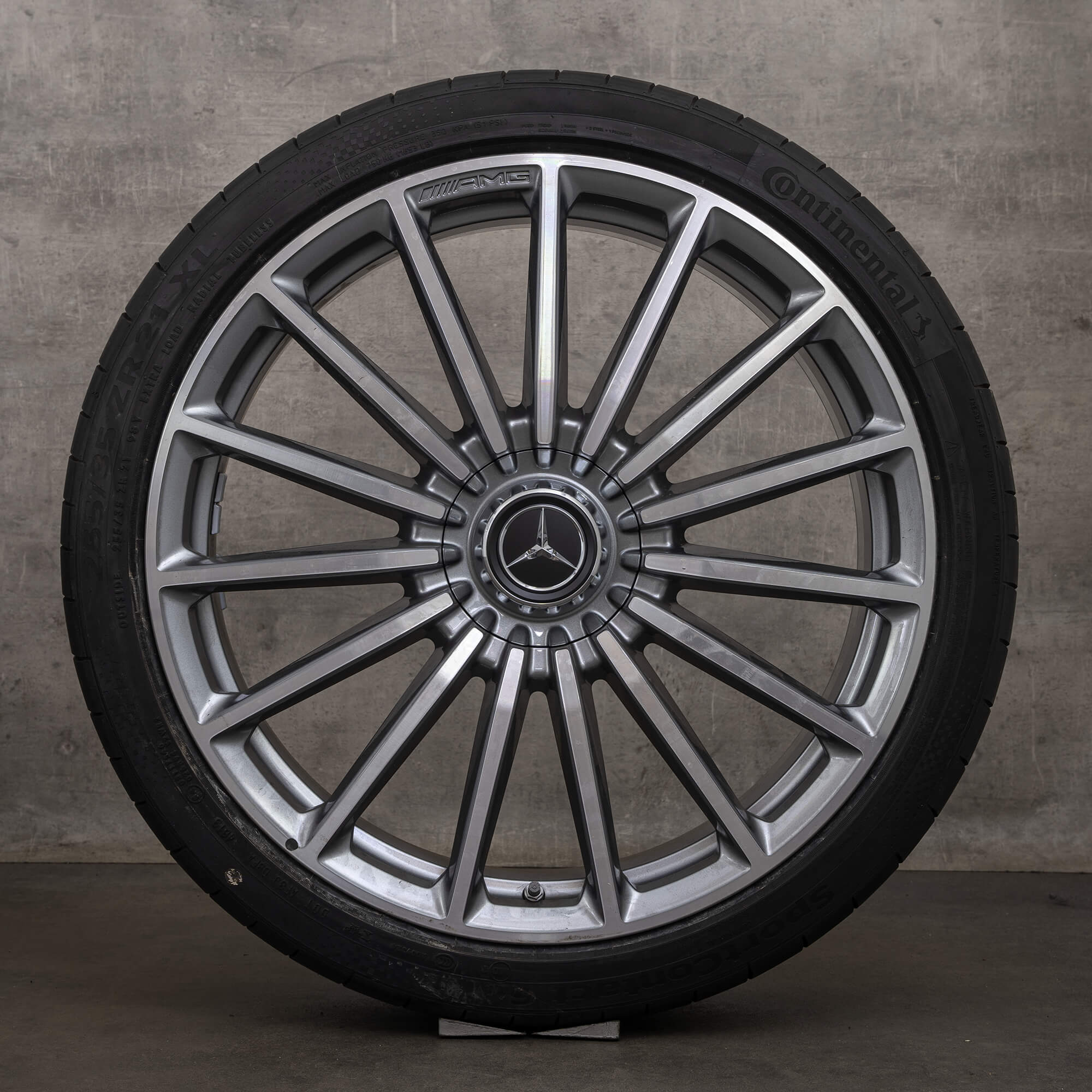 OEM Mercedes Benz GLA AMG 35 45 winter wheels 21 inch X247 H247 rims A2474012200 himalaya grey high-sheen