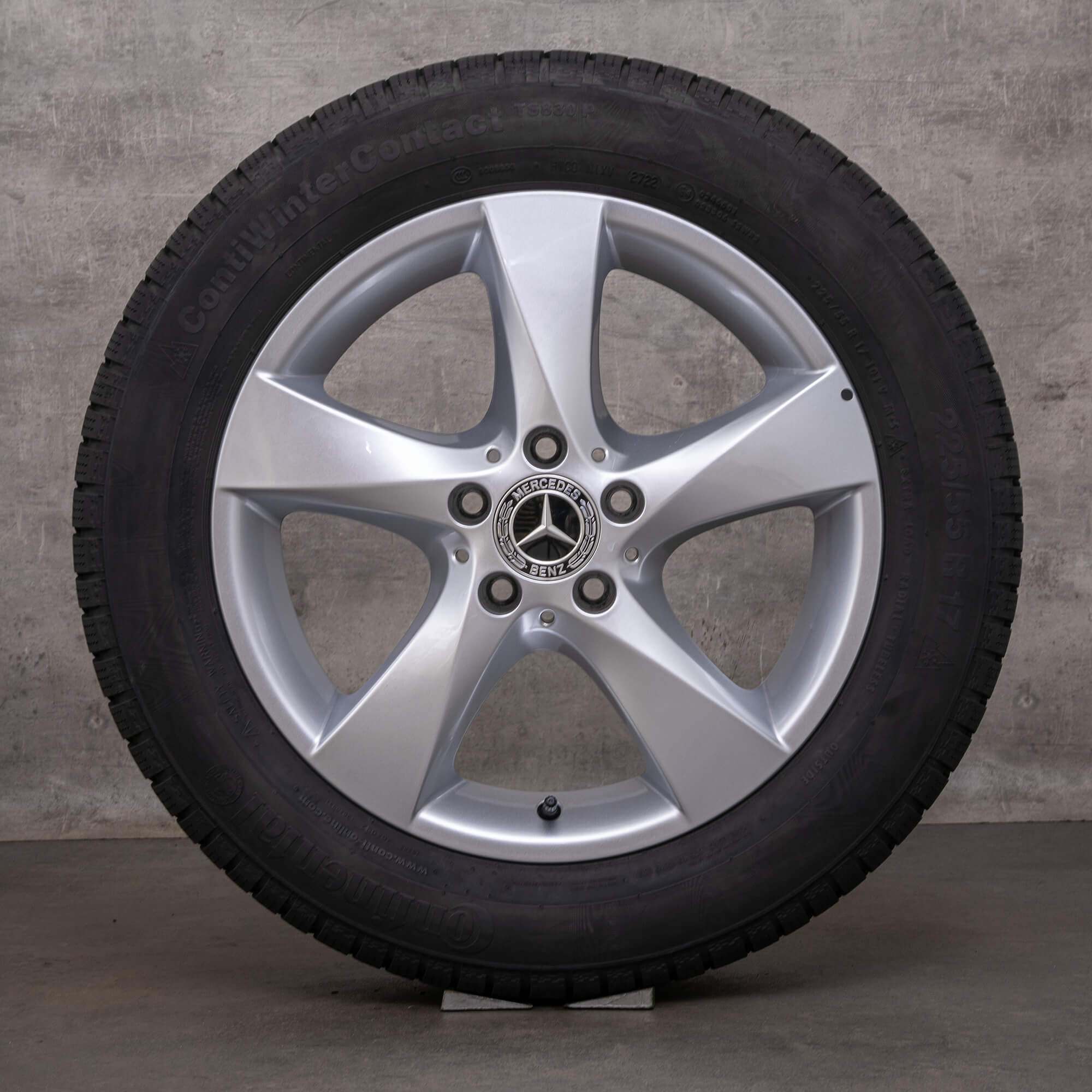 Originele Mercedes V-Klasse winterwielen 17 inch W447 Vito Viano velgen A4474012200 zilver