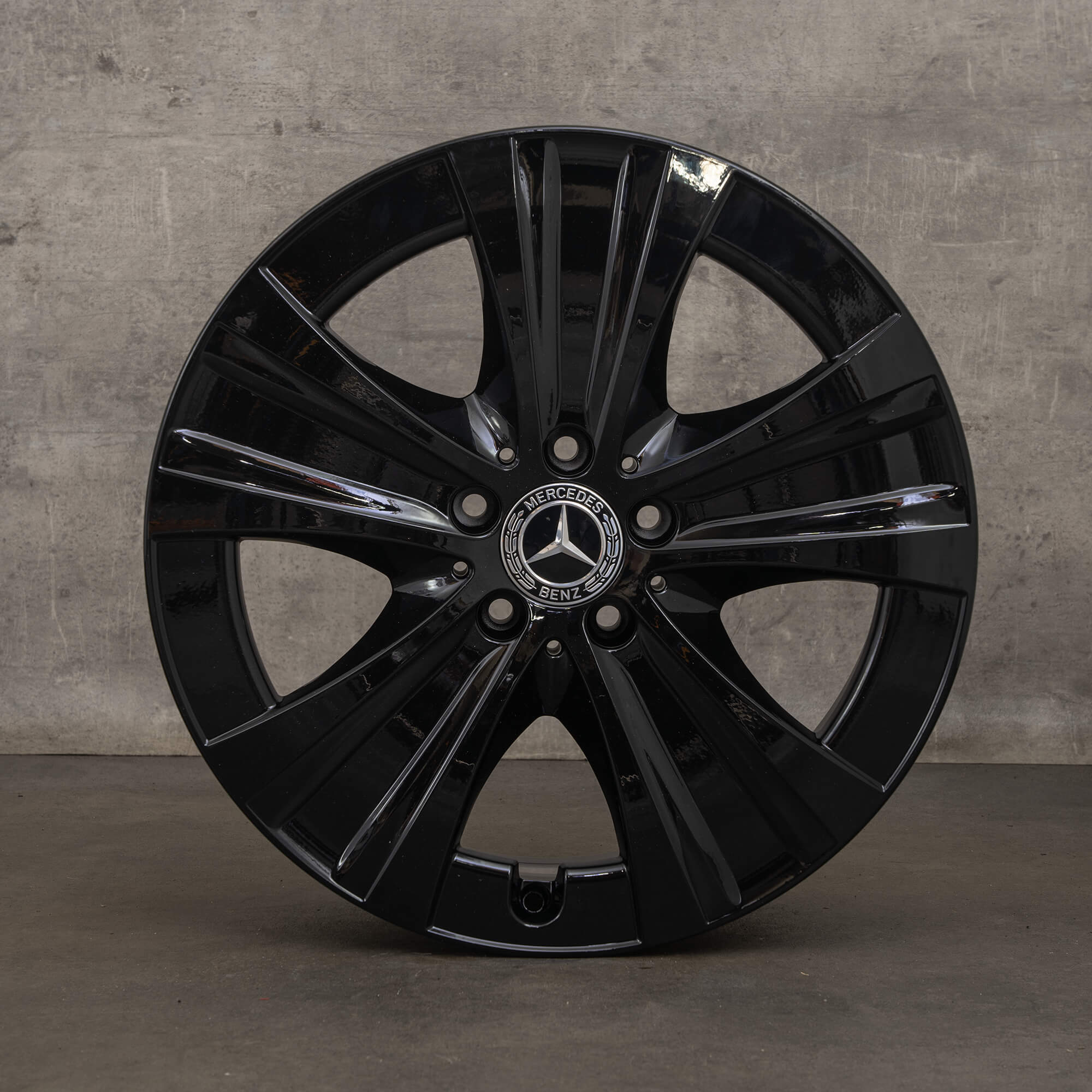 OEM Mercedes Benz E-Class rims 18 inch W213 S213 C238 A238 A2134013700 black high gloss