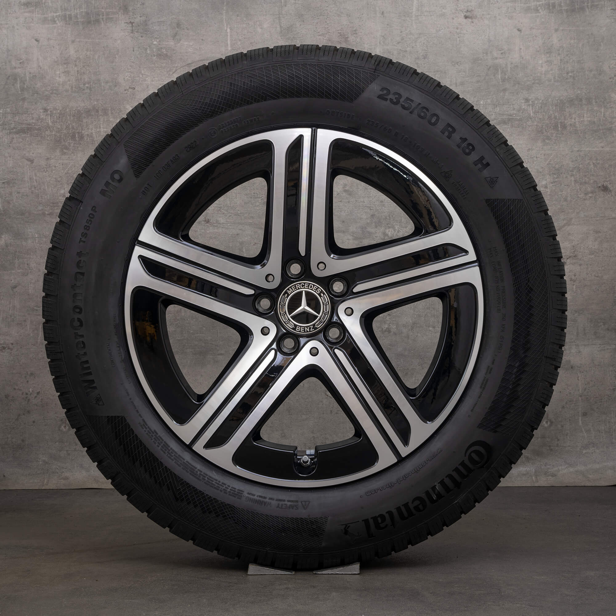 Mercedes Benz GLC X254 winter wheels tires 18 inch rims 5 spoke design