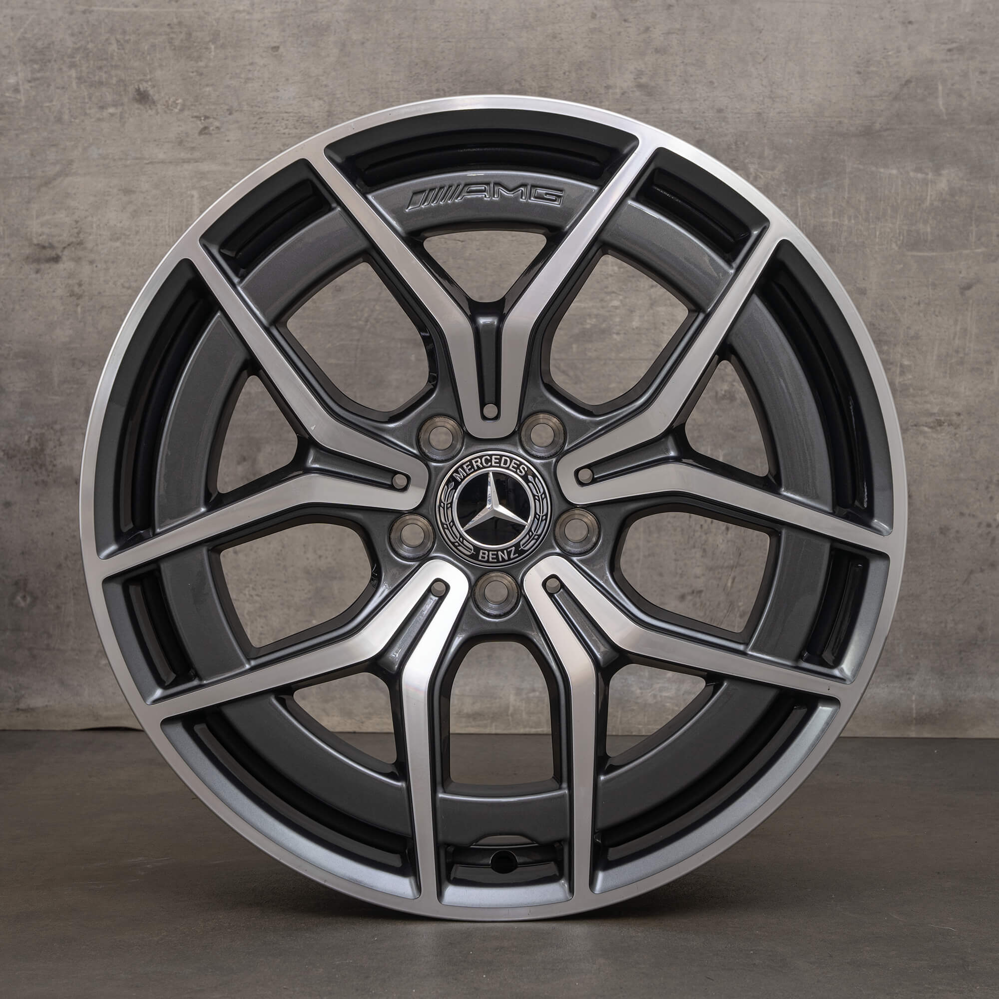 Originele Mercedes Benz E Klasse AMG velgen 19 inch W213 S213 C238 A238 A2134016500 Himalaya grijs glanzend NIEUW