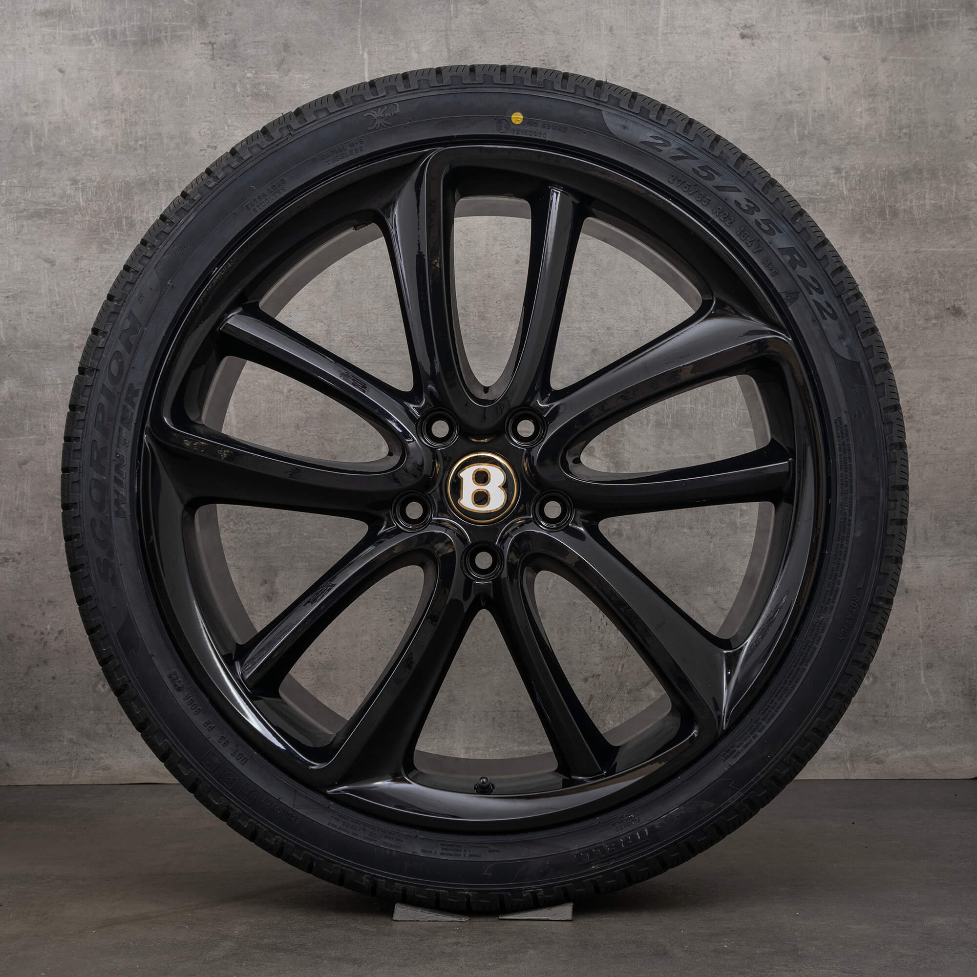 OEM Bentley Continental GT GTC Flying Spur 3S 22 inch rims winter tires