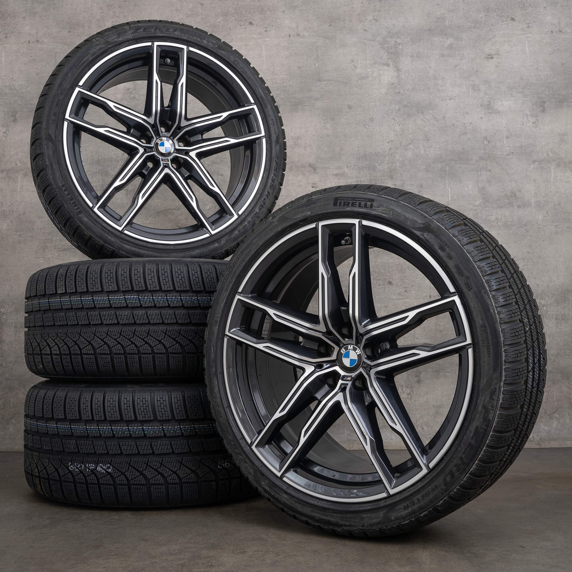 BMW M5 F90 M8 F91 F92 rodas de inverno pneus jantes 20 polegadas 8089562 8089563