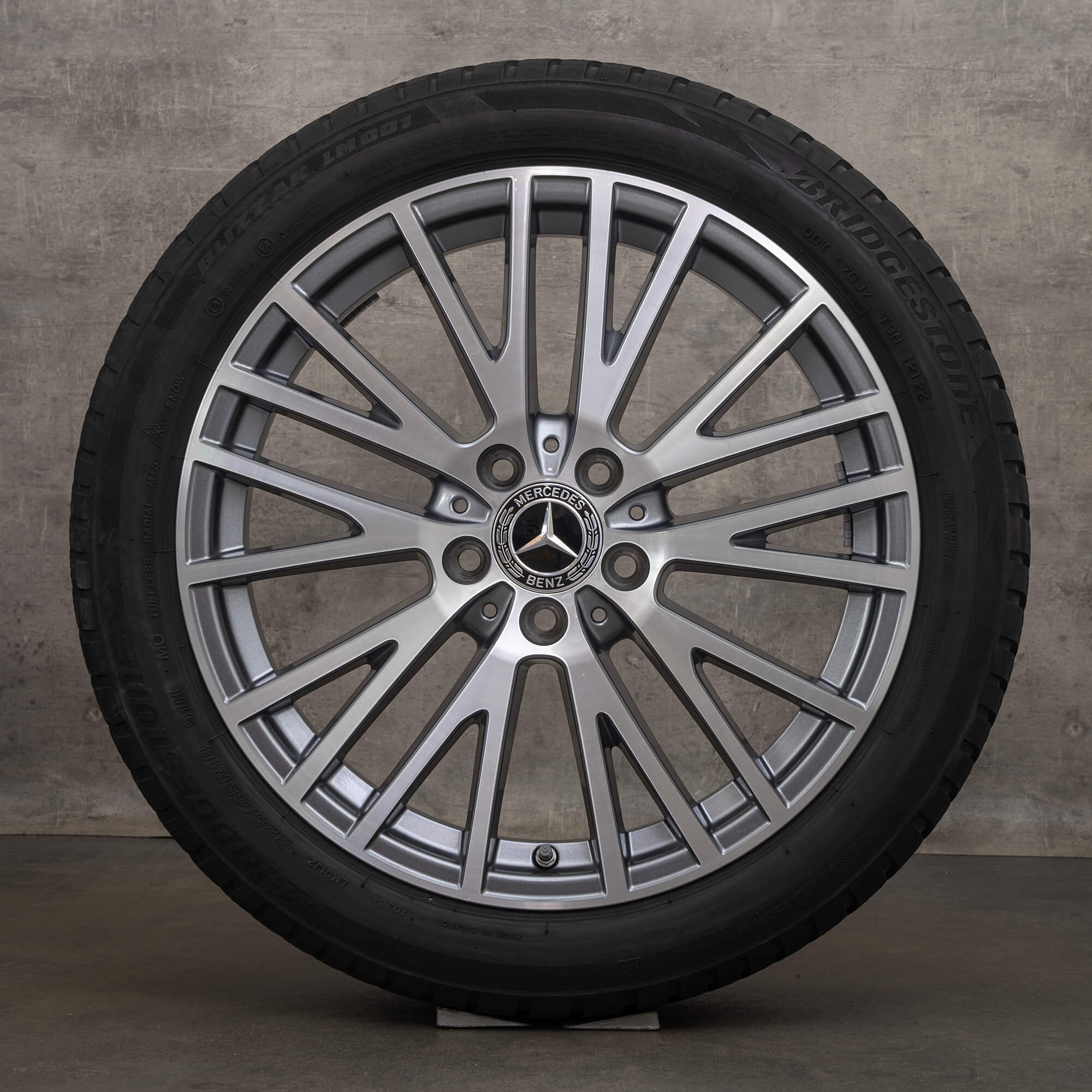 OEM Mercedes Benz AB Class CLA winter wheels 18 inch W177 V177 W247 X118 C118 rims A1774010600 himalaya grey high-sheen