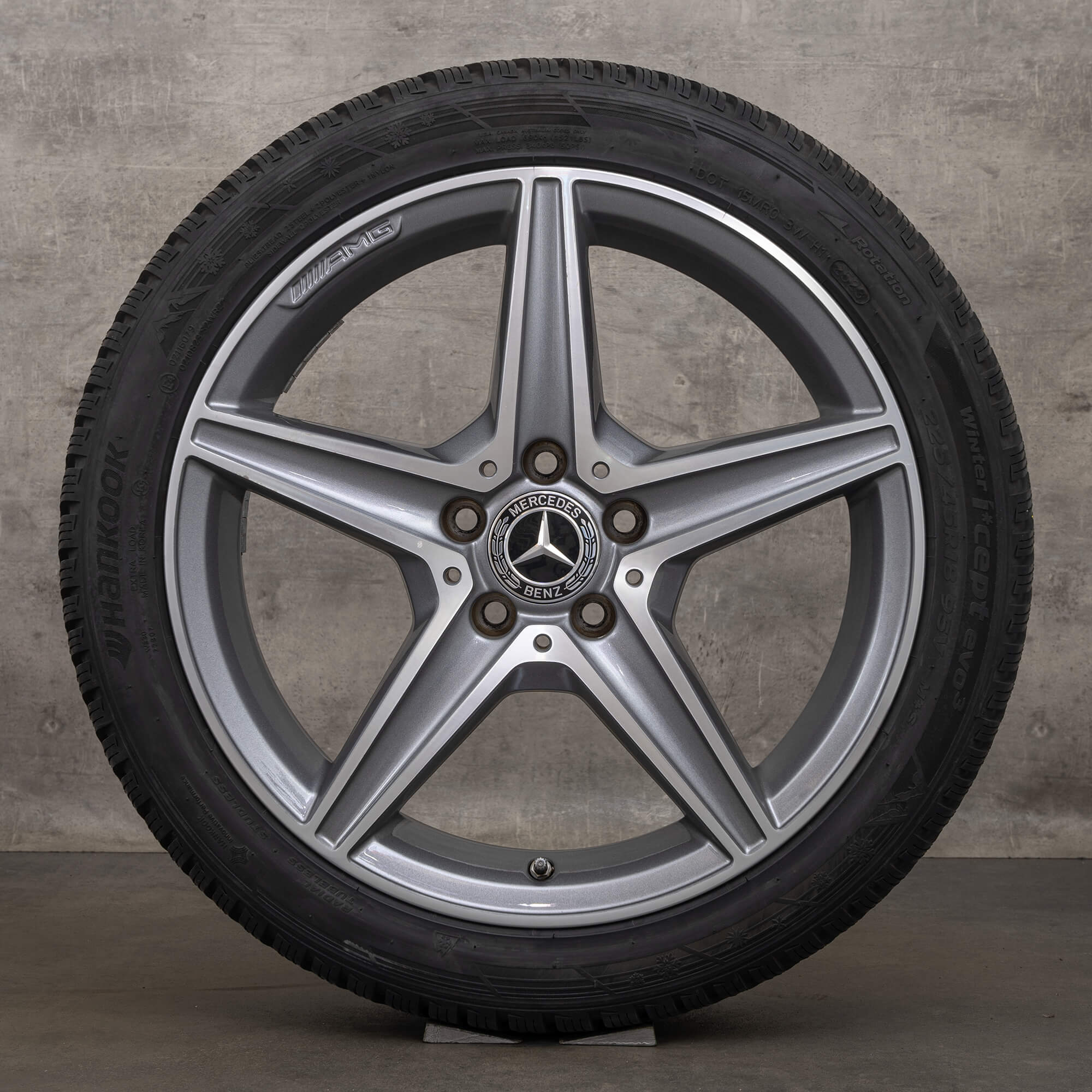 OEM AMG Mercedes Benz C-Class 18 inch W205 S205 C205 A205 rims winter tires A2054011100 wheels