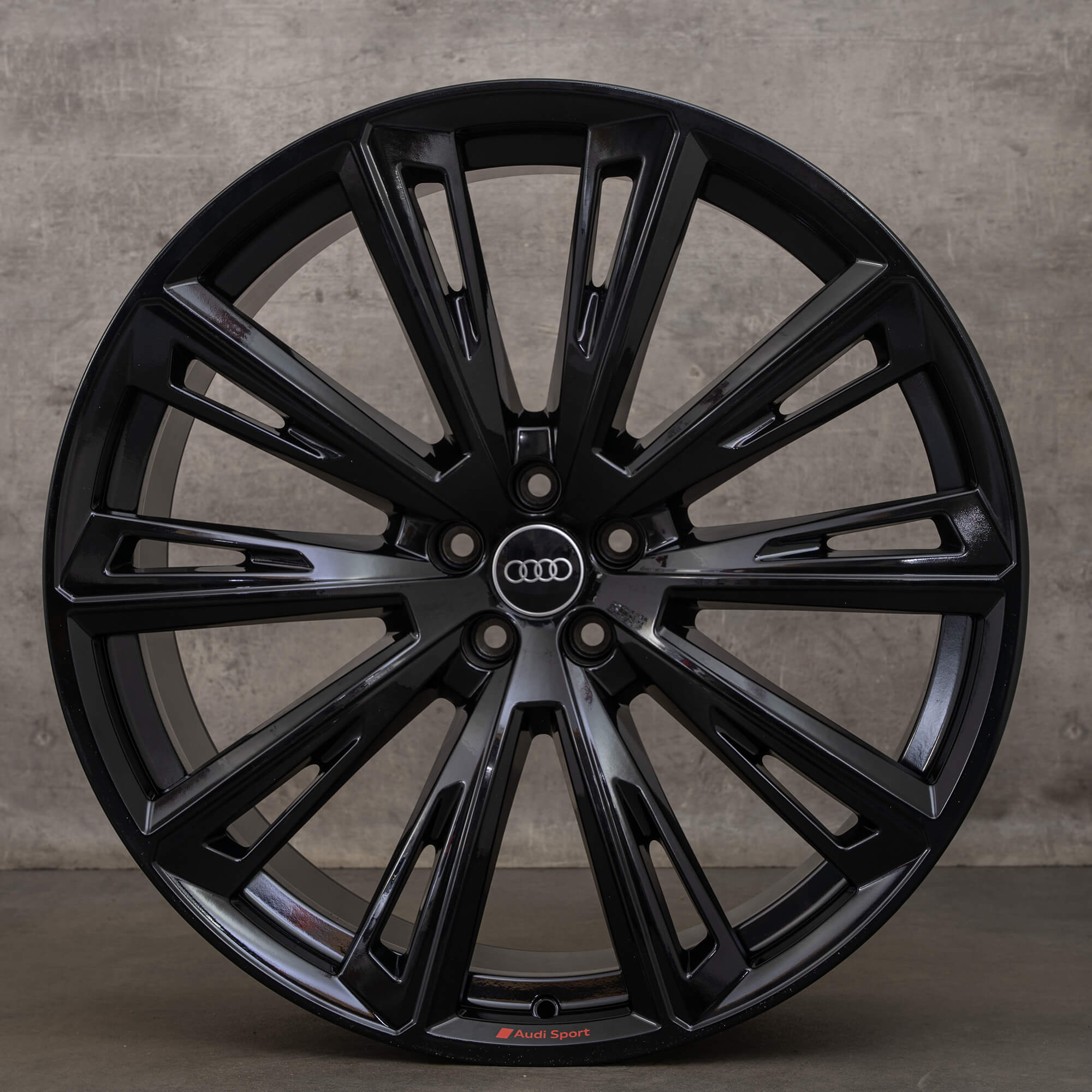 OEM Audi Q8 SQ8 4M 23 inch rims 4M8601025R trapezoid black