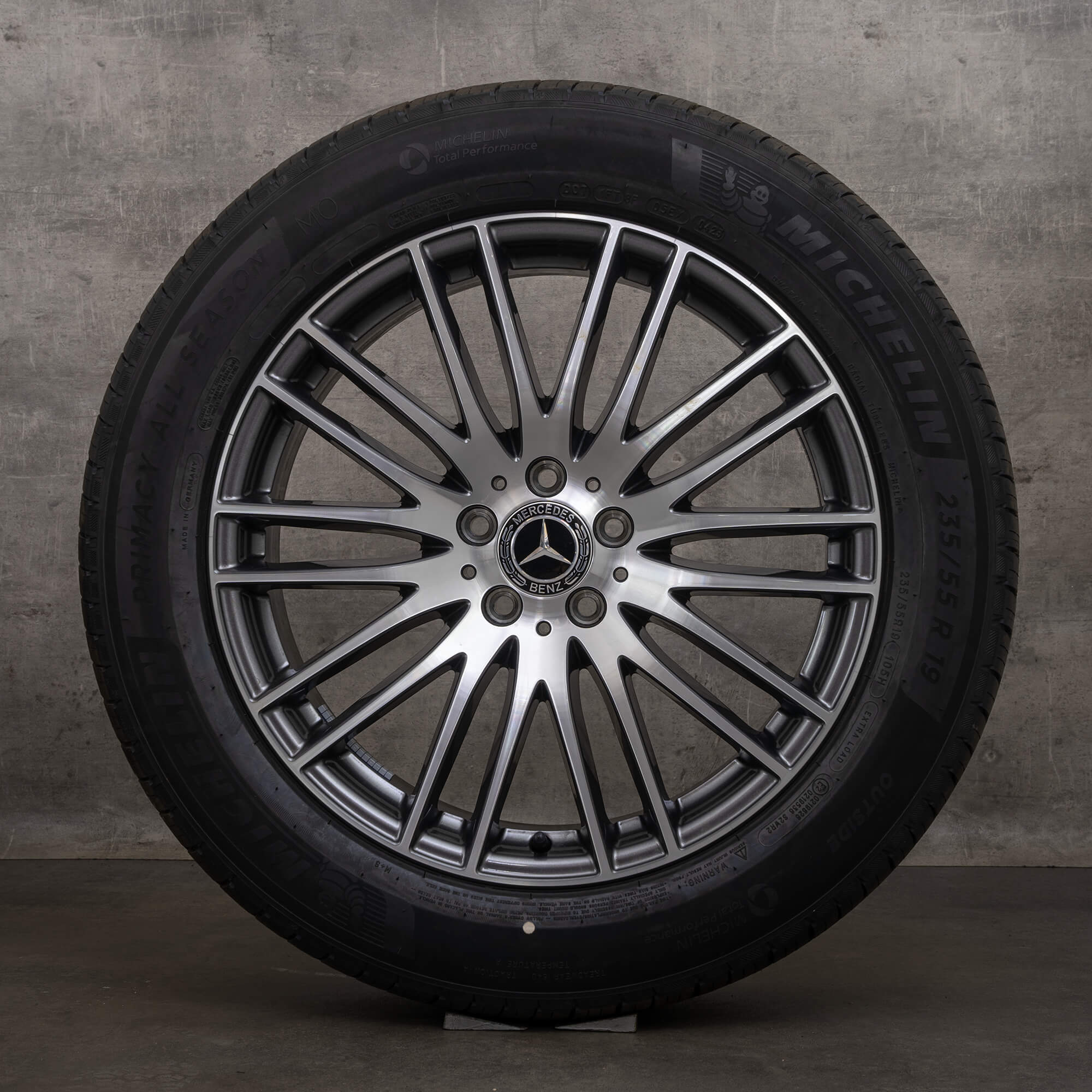 Jante originale Mercedes Benz GLC 19 inch X254 C254 roți de vară A2544014900 Tremolit metalic NOU