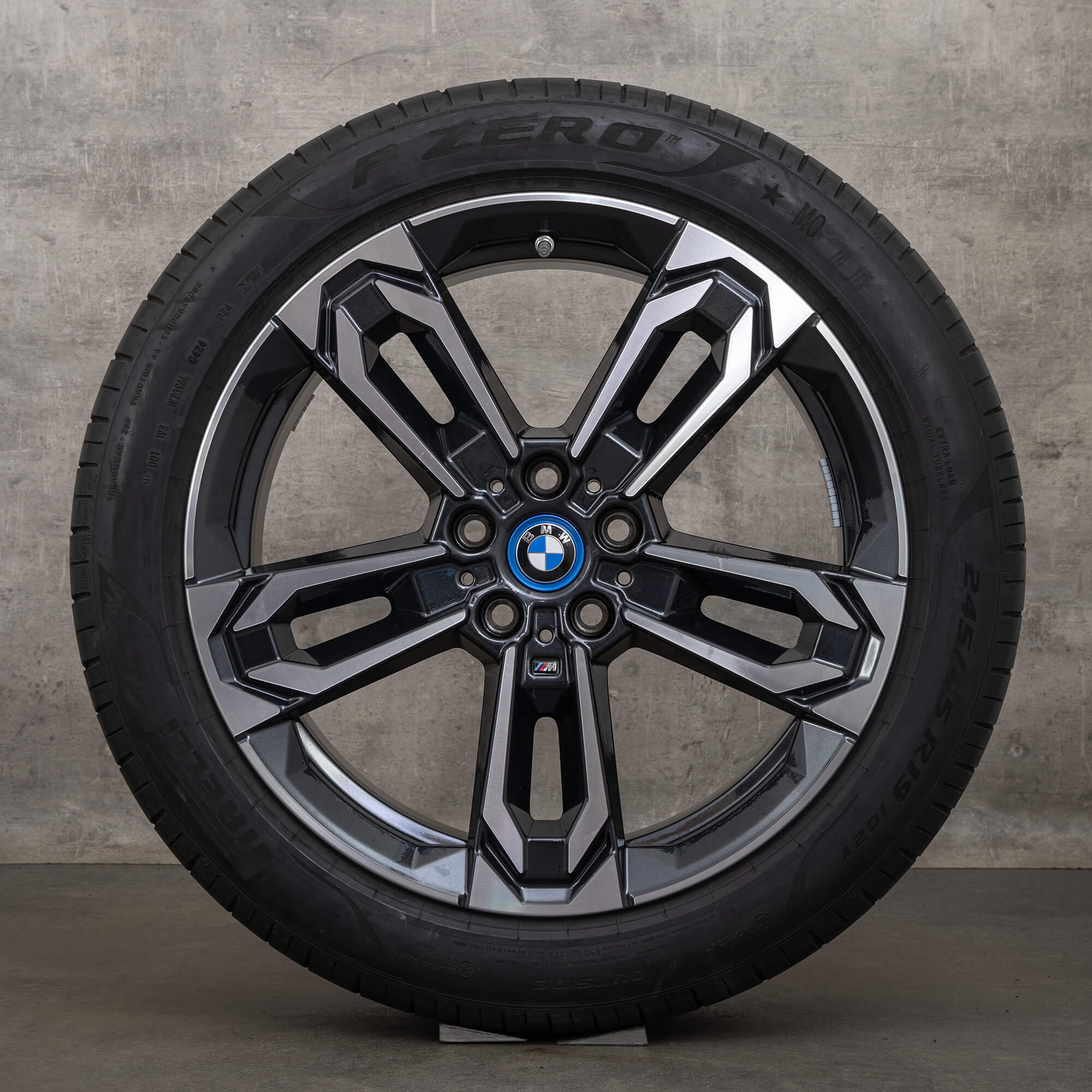 OEM BMW X1 iX1 X2 rims 19 inch U11 U10 summer wheels Styling 871 M 5A1E230 jet black high gloss