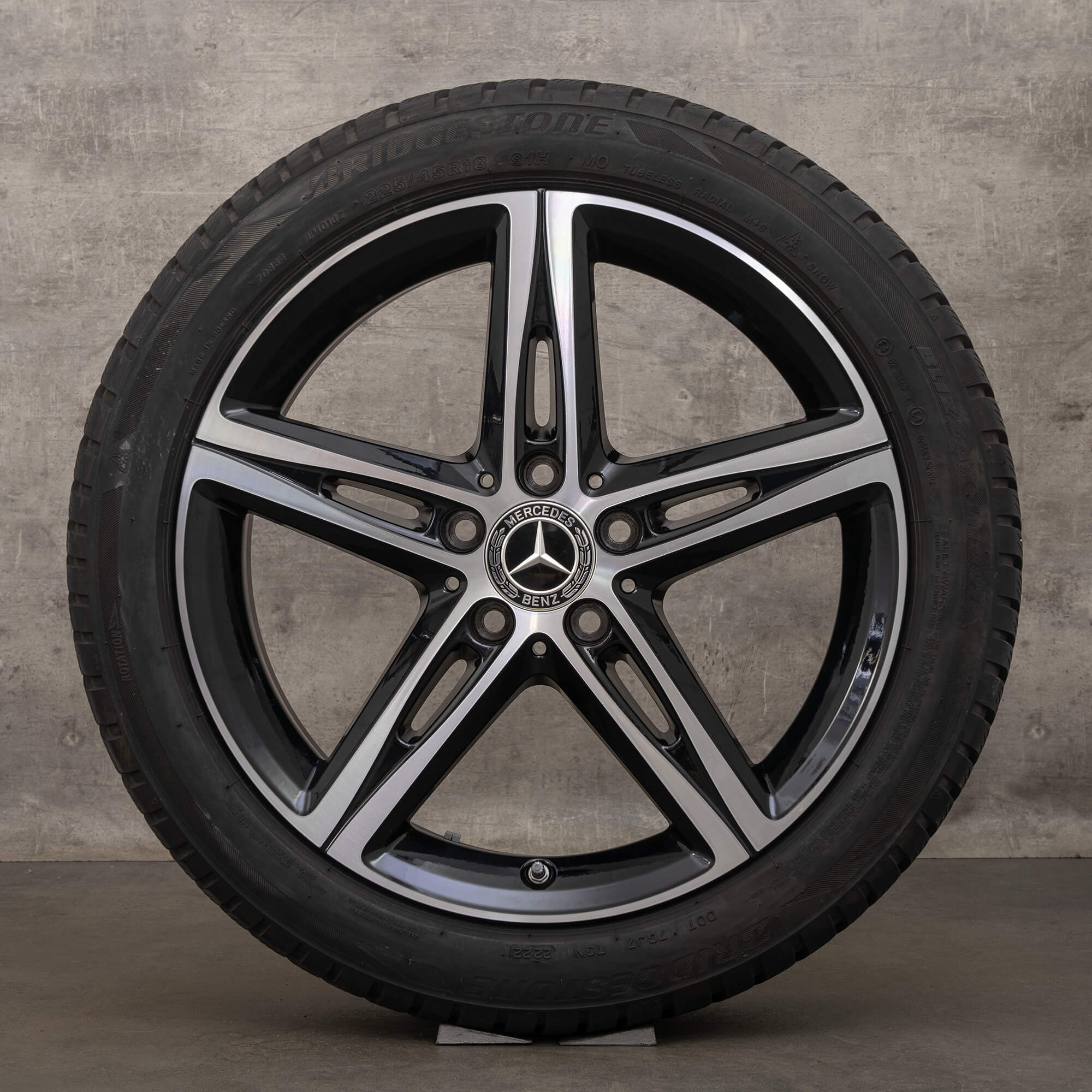 OEM AMG Mercedes W177 W247 CLA X118 18 inch rims winter tires