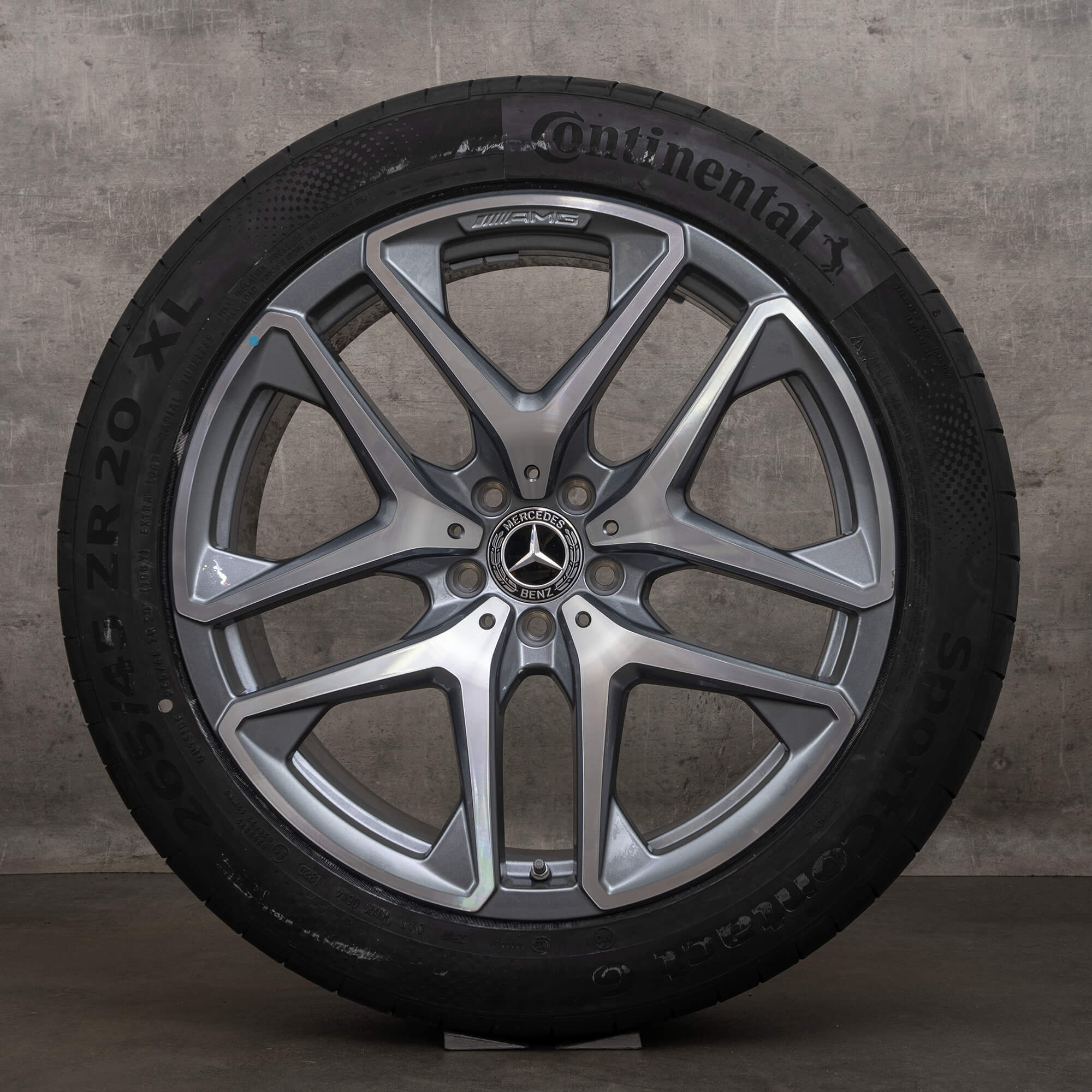 Jante originale Mercedes Benz GLC 63 & 63S AMG de iarnă 20 inch X253 C253 jante A2534013600 A2534013700 gri himalaya