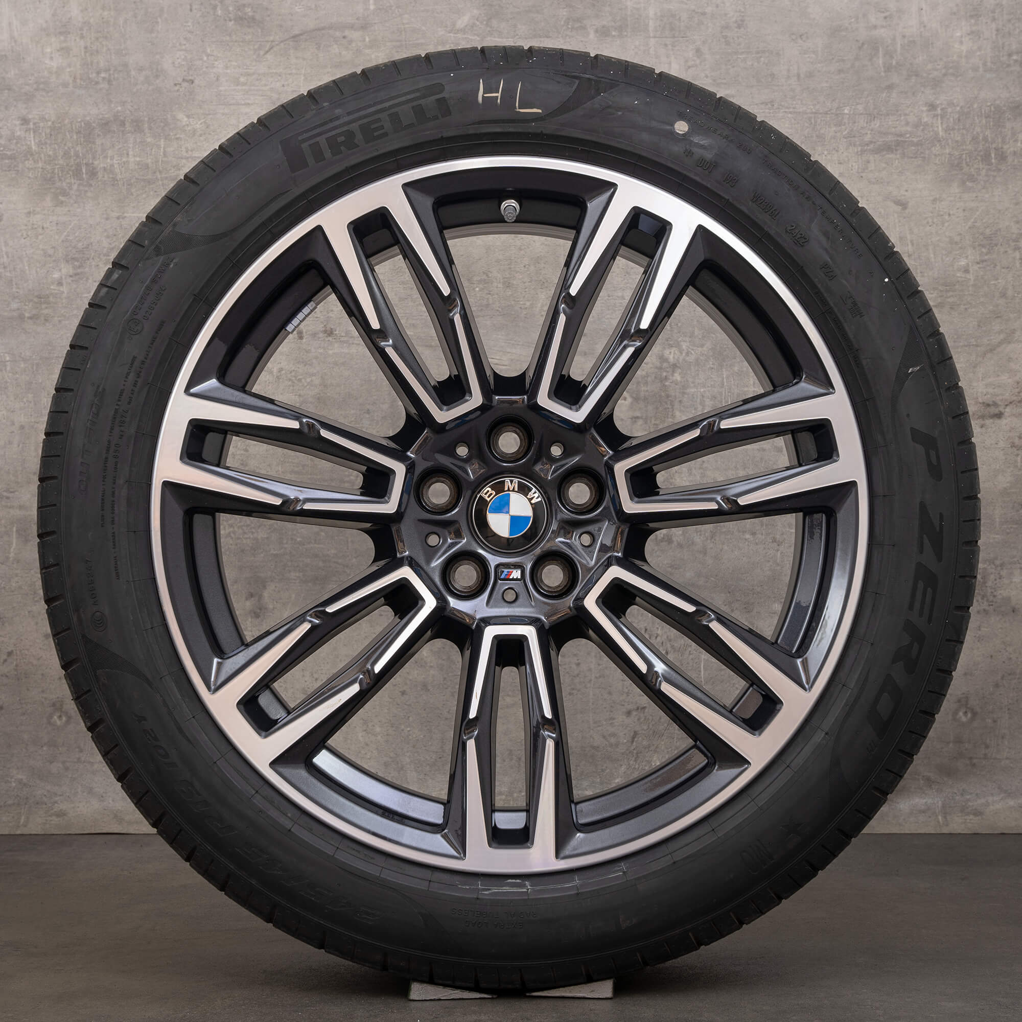 BMW Série 5 G60 G61 i5 rodas de verão jantes 19 polegadas pneus 5A324E0 estilo