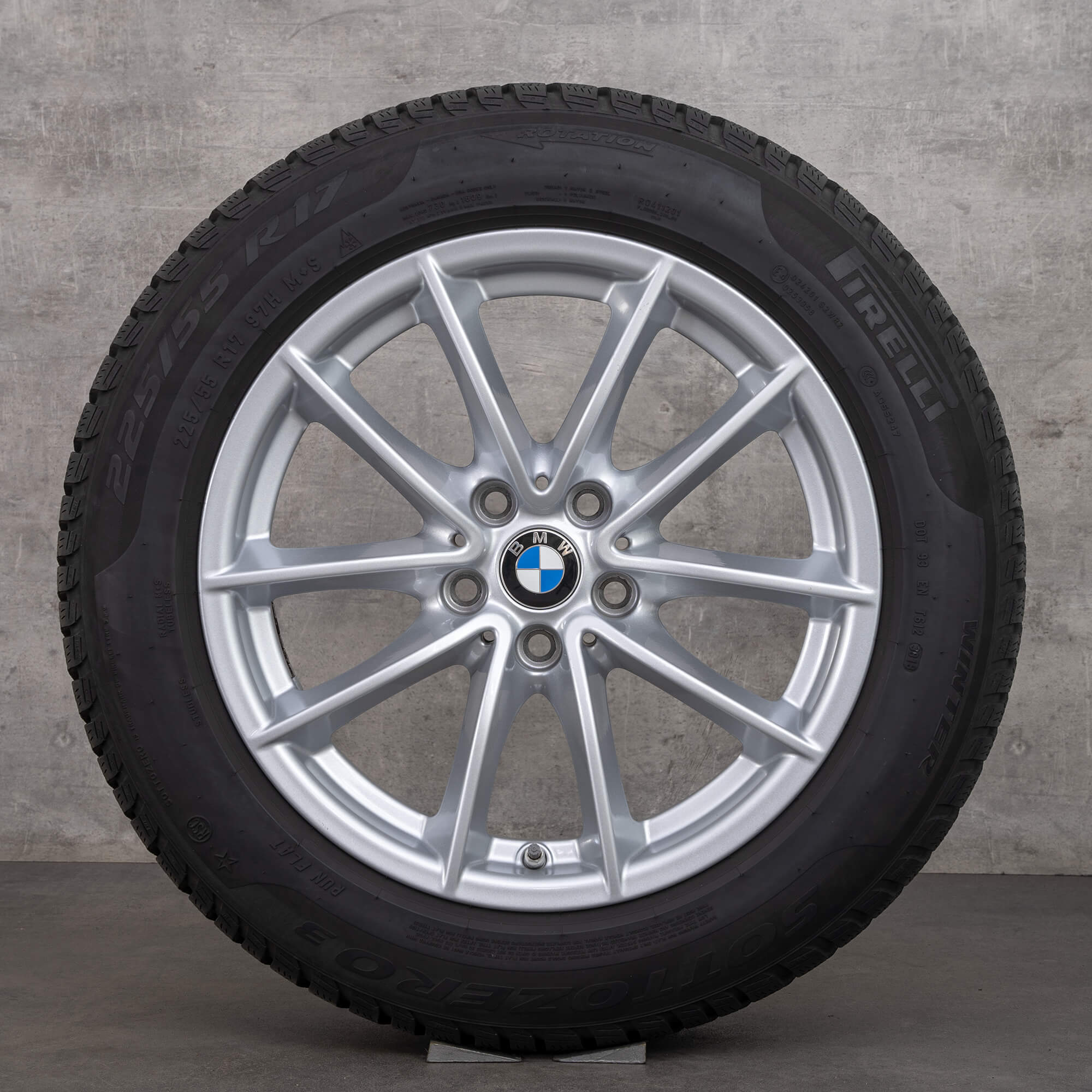 BMW 5 Series G30 G31 winter wheels 17 inch tires rims styling 618 6868217