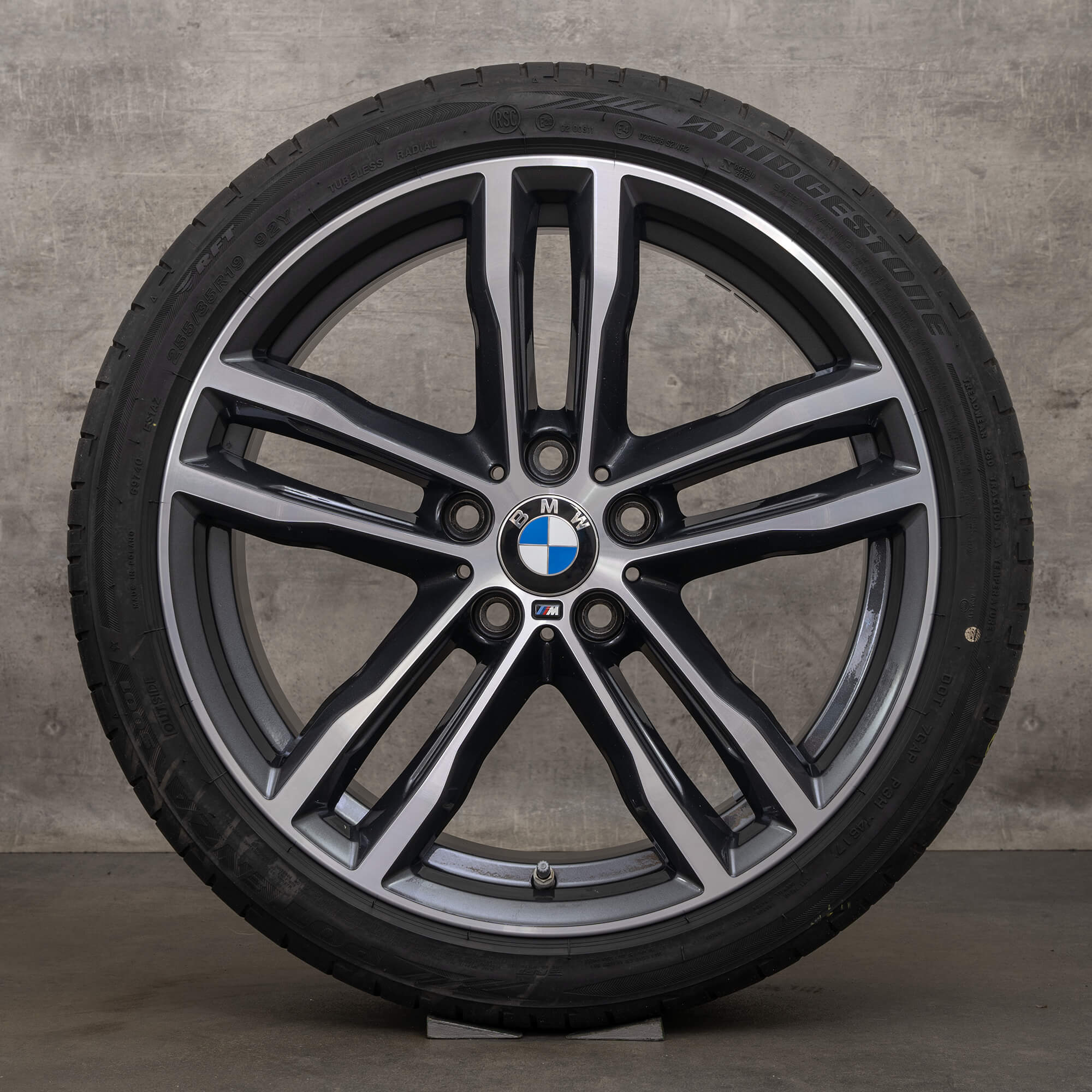 Orijinal BMW 3 Serisi F30 F31 4 F32 F33 F36 yaz jantları 19 inç jantlar lastikleri 704 M 8043650 8043651