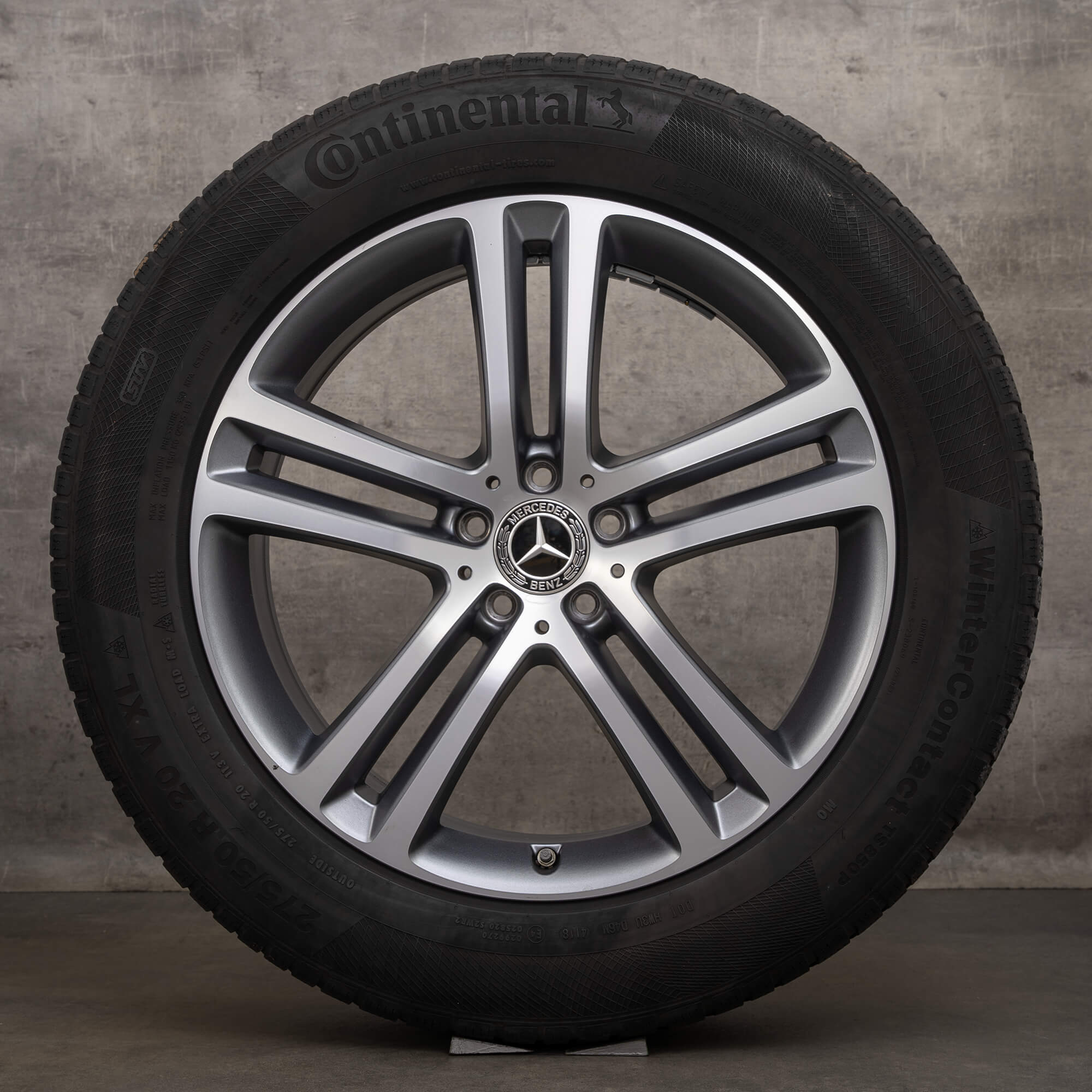 OEM Mercedes GLE 167 SUV 20 inch winter tires rims A1674012400