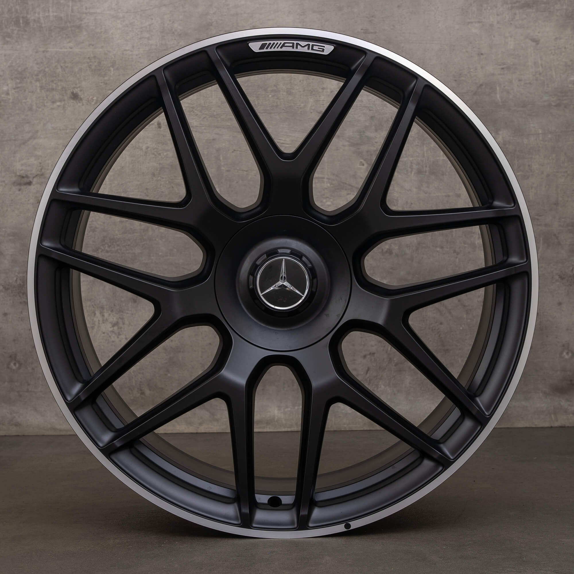 Originele Mercedes Benz G-Klasse AMG velgen 22 inch W463A G 63 A4634012000 zwart satijn gepolijst NIEUW