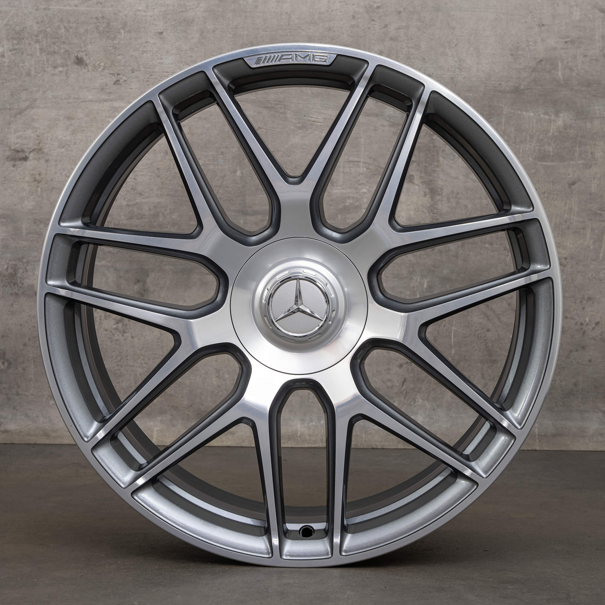 Original Mercedes Benz S-Klasse S63 S65 AMG Felgen 20 Zoll W222 A2224014200 A2224014300 himalaya grey glanzgedreht