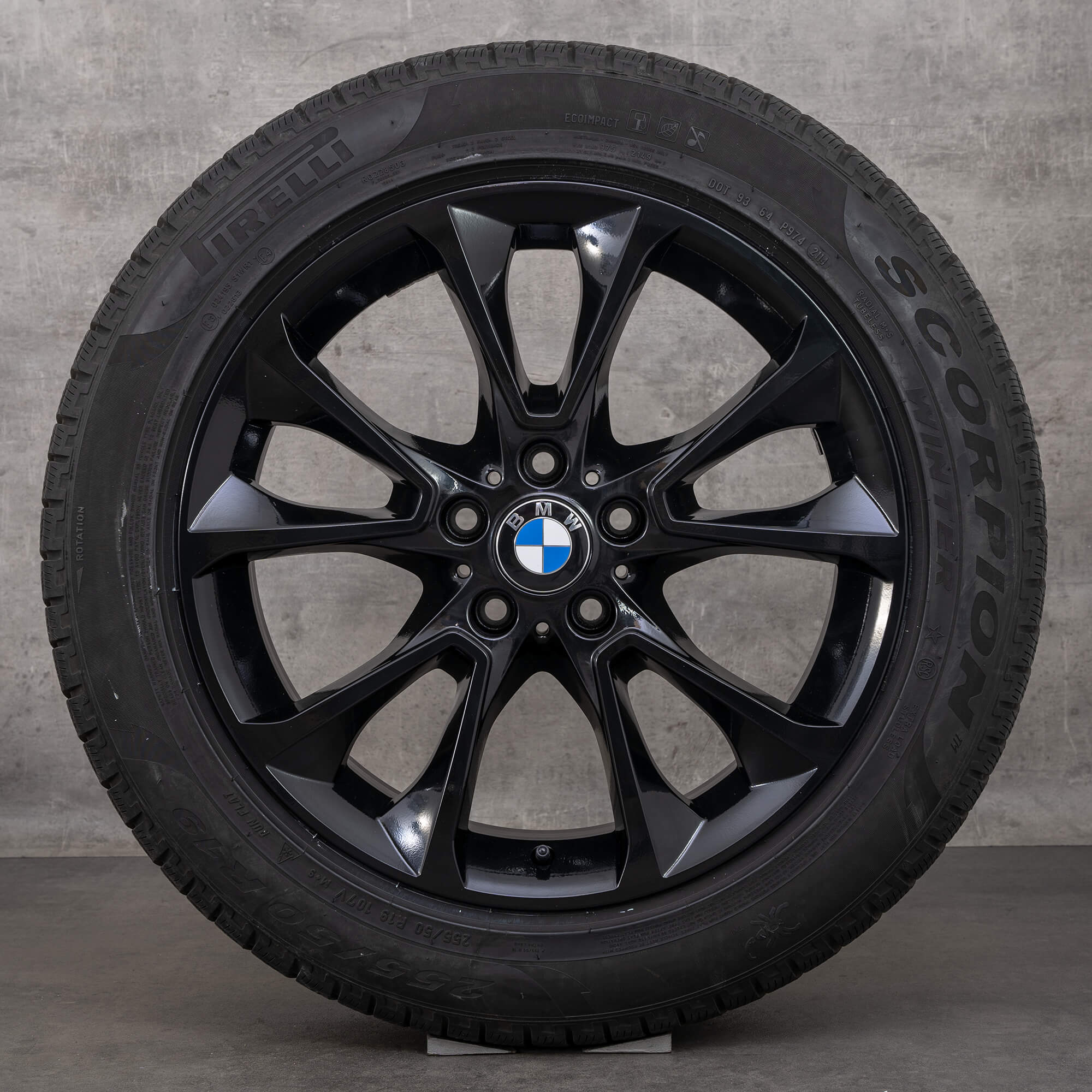 BMW 19palcový ráfek X5 E70 F15 zimni pneumatiky kola styl 449 6853955