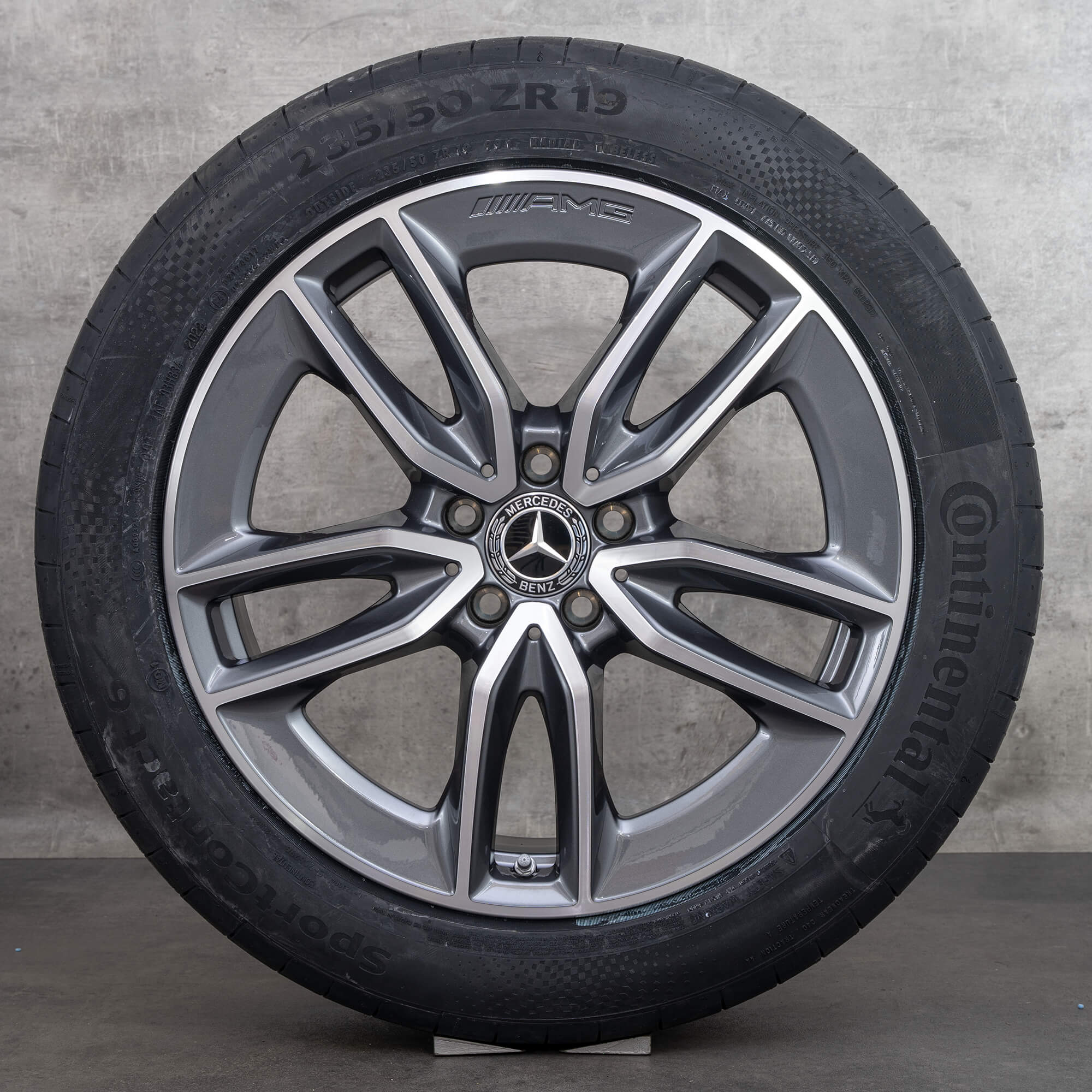 Jante AMG 19 inch Mercedes GLB35 X247 anvelope de vara roti A2474011800 NOU