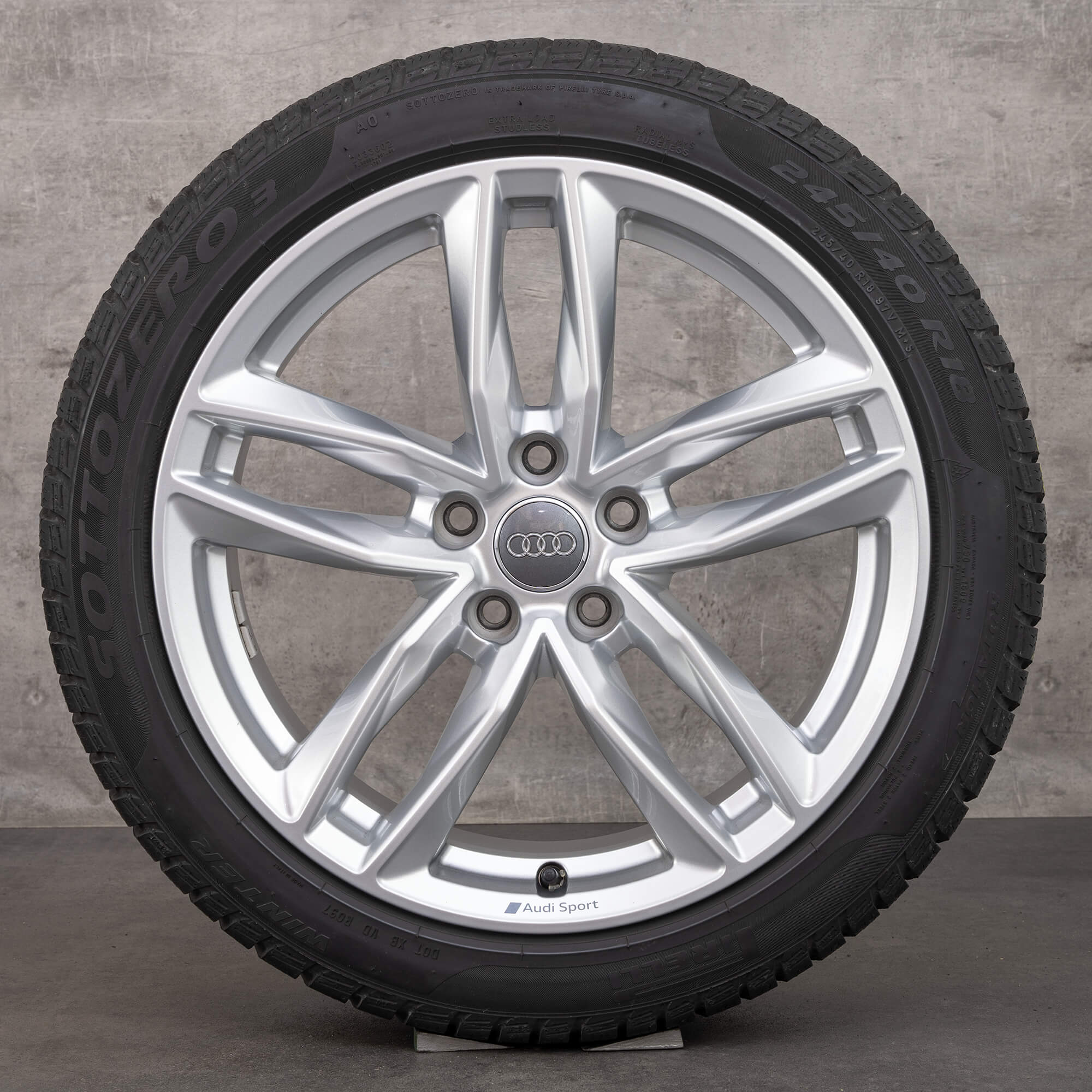 Jante Audi 18 inch A4 S4 B9 8W jante aluminiu anvelope iarna roti 8W0601025EB